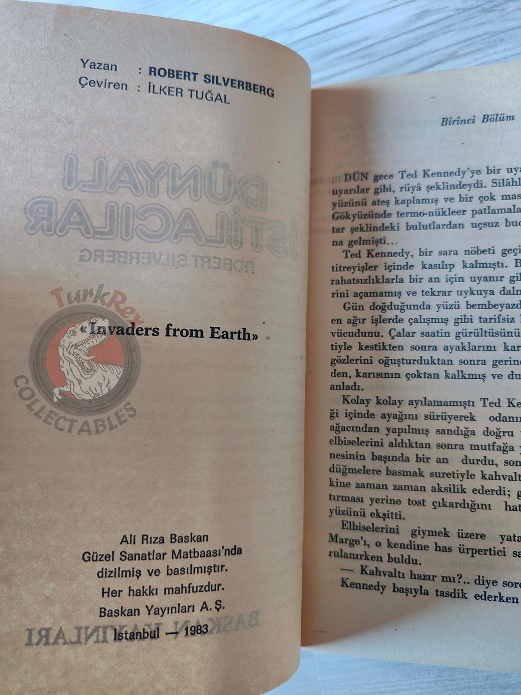 Robert Silverberg – Invaders From Earth 1983 1st Turkish Book Turkey