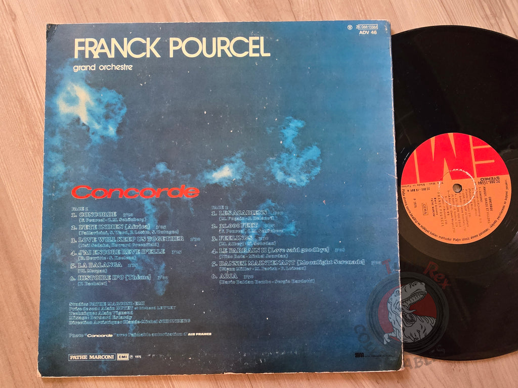 Franck Pourcel – Concorde Turkish Pressing Vinyl Turkey Edition