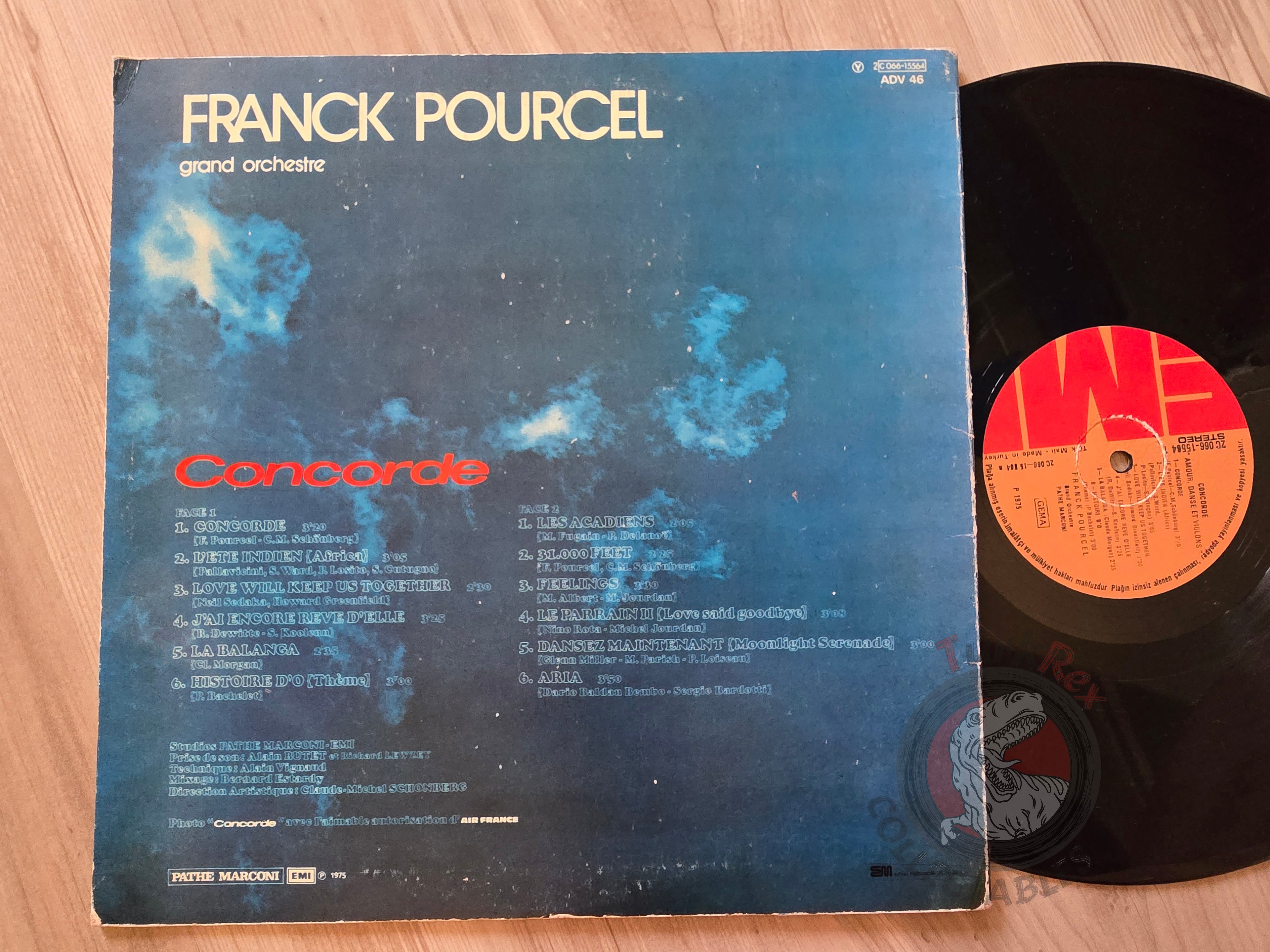 Franck Pourcel – Concorde Turkish Pressing Vinyl Turkey Edition