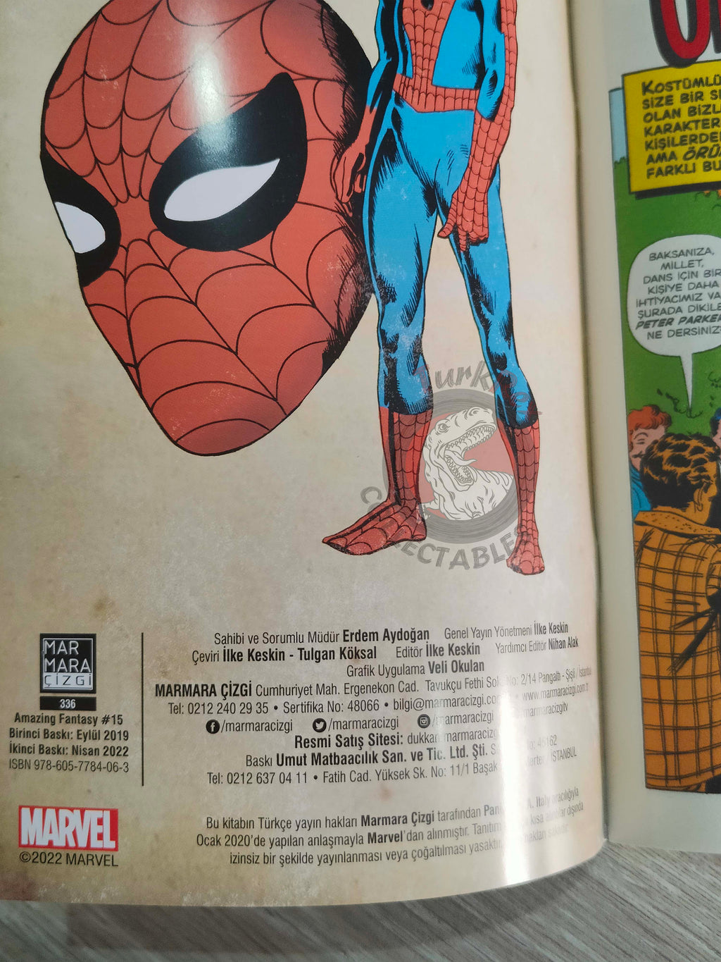 Amazing Fantasy #15 – Spider-Man Turkish Comic Turkey