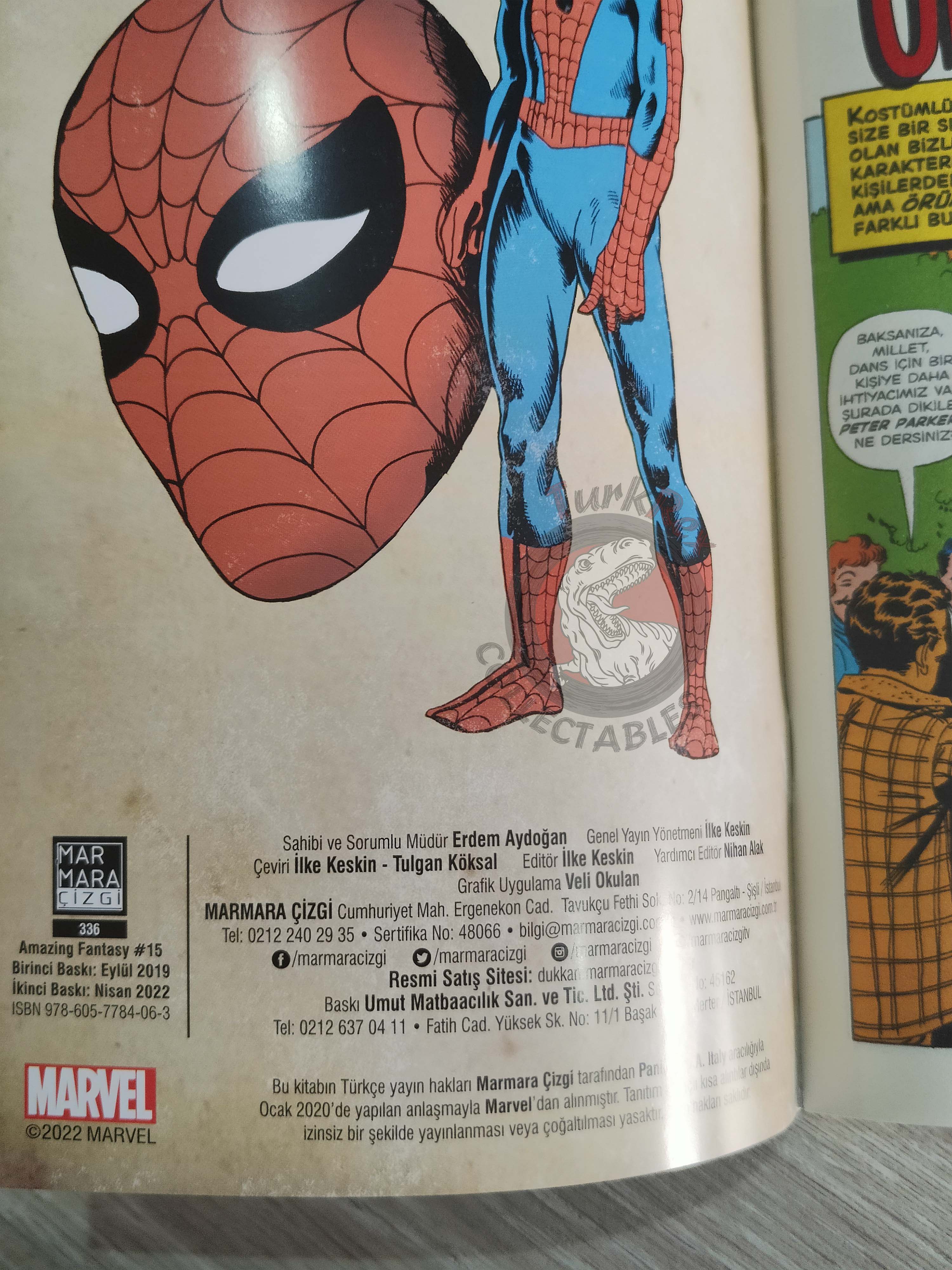 Amazing Fantasy #15 – Spider-Man Turkish Comic Turkey