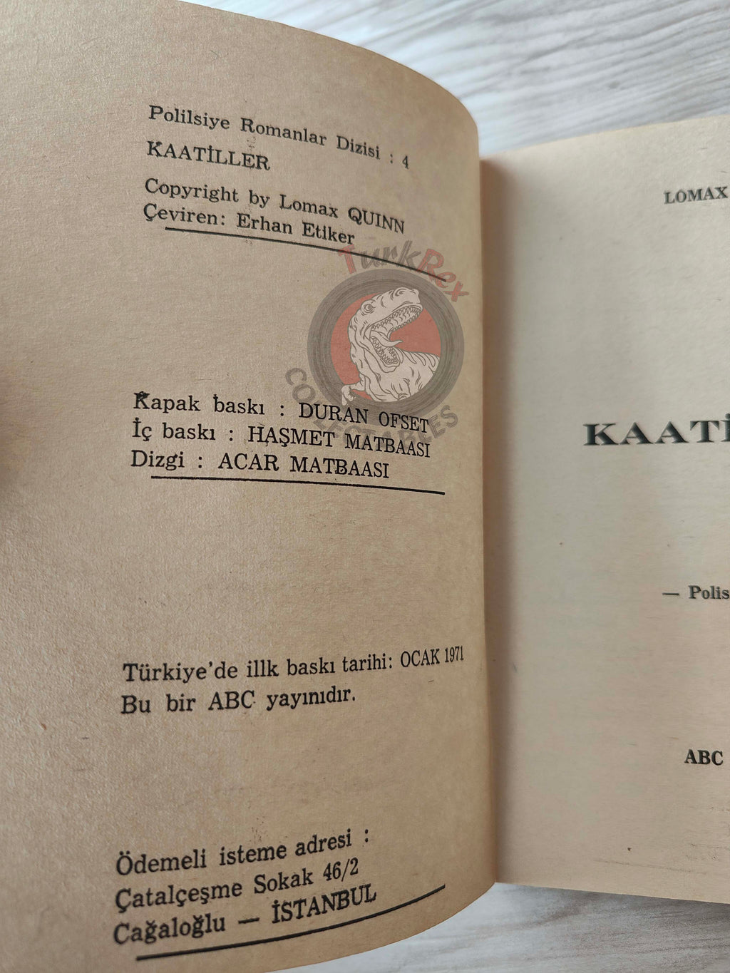 Lomax Quinn – Jack Brown #4 1971 Turkish Book Turkey