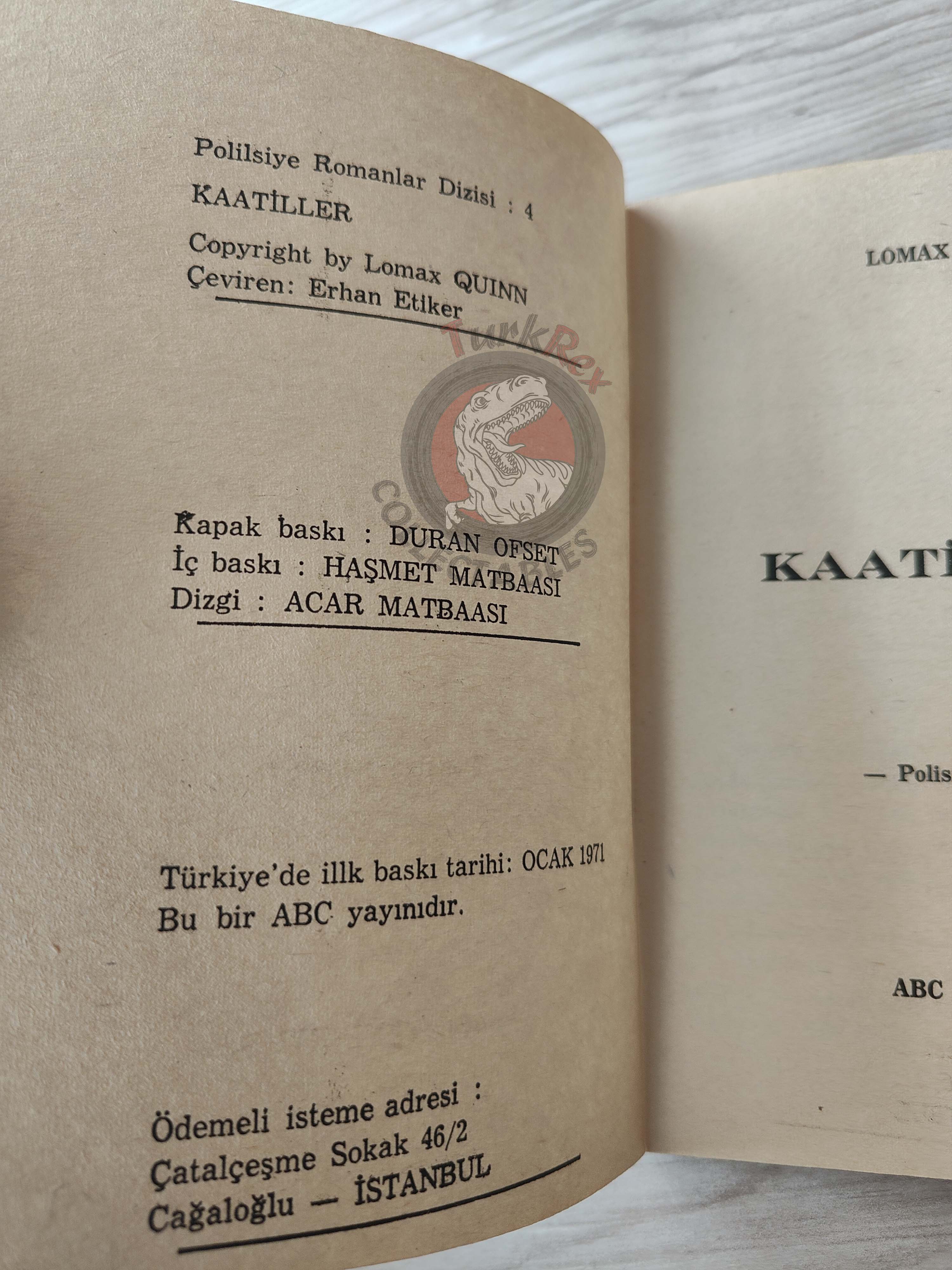 Lomax Quinn – Jack Brown #4 1971 Turkish Book Turkey