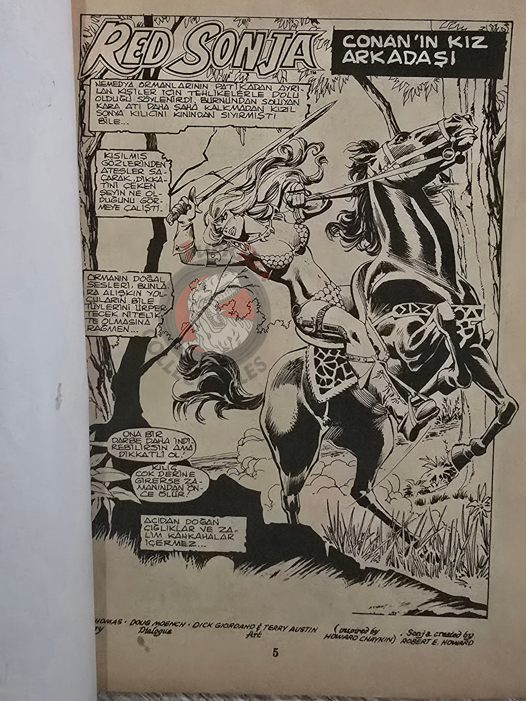 Red Sonja #1 1983 Turkish Comic Turkey Conan the Barbarian #24 #3 #78