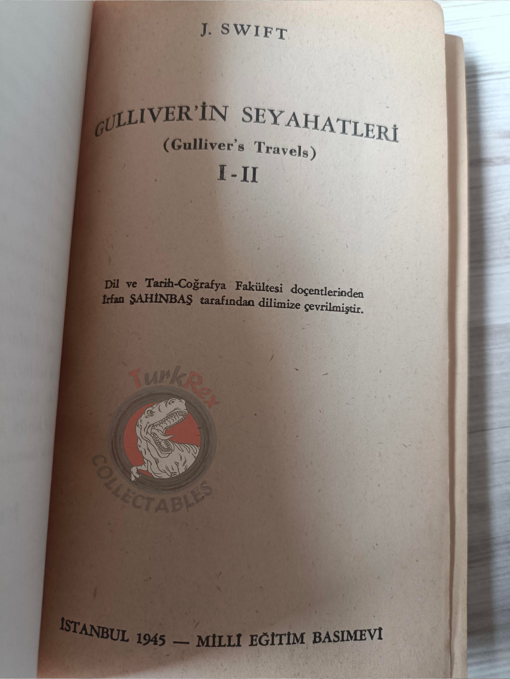 Jonathan Swift – Gulliver's Travels 1945 Turkish Book Turkey