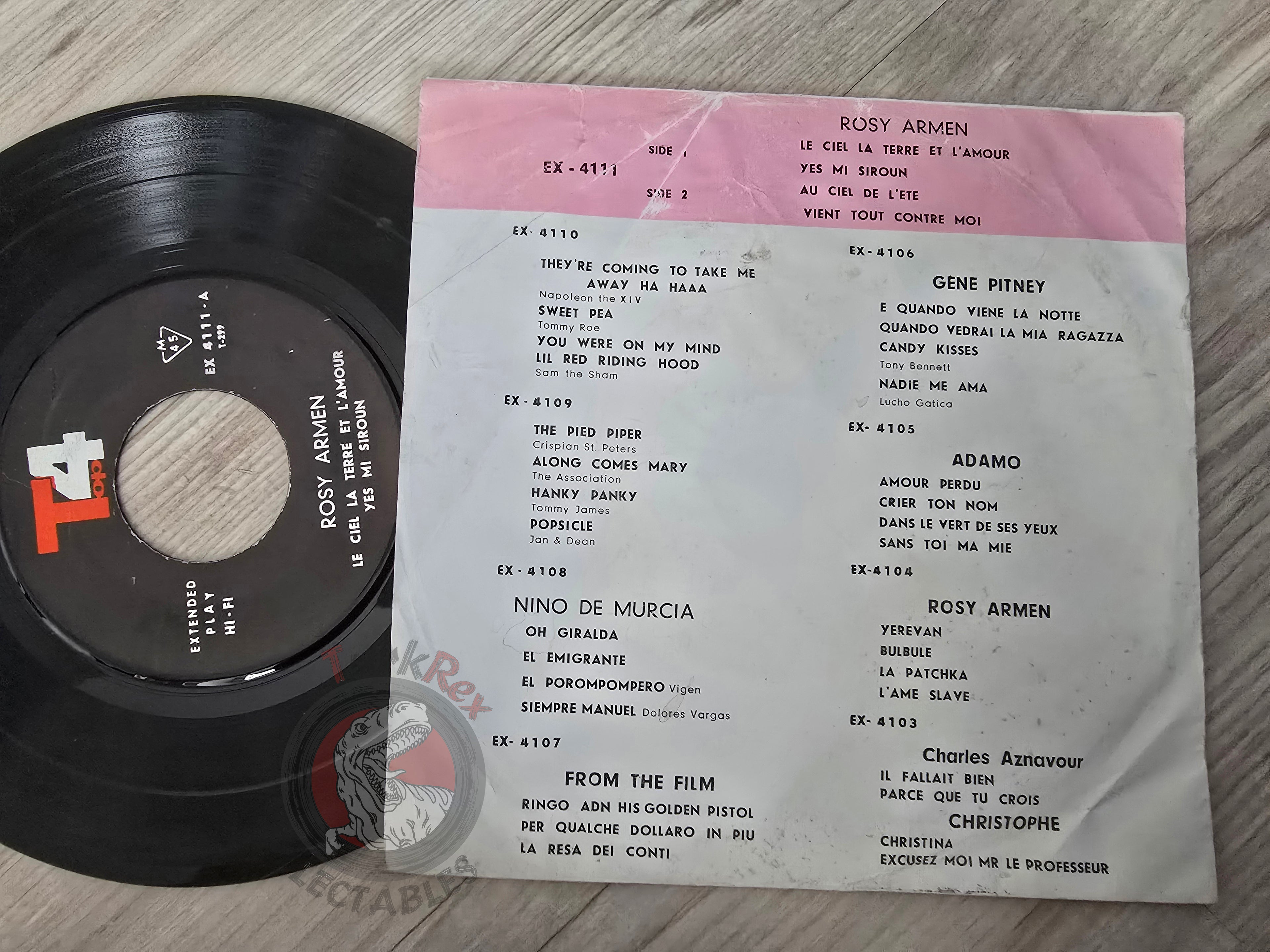 Rosy Armen – Le Ciel La Terre Et L' Amour 7" Iran Pressing Vinyl Iranian Edition