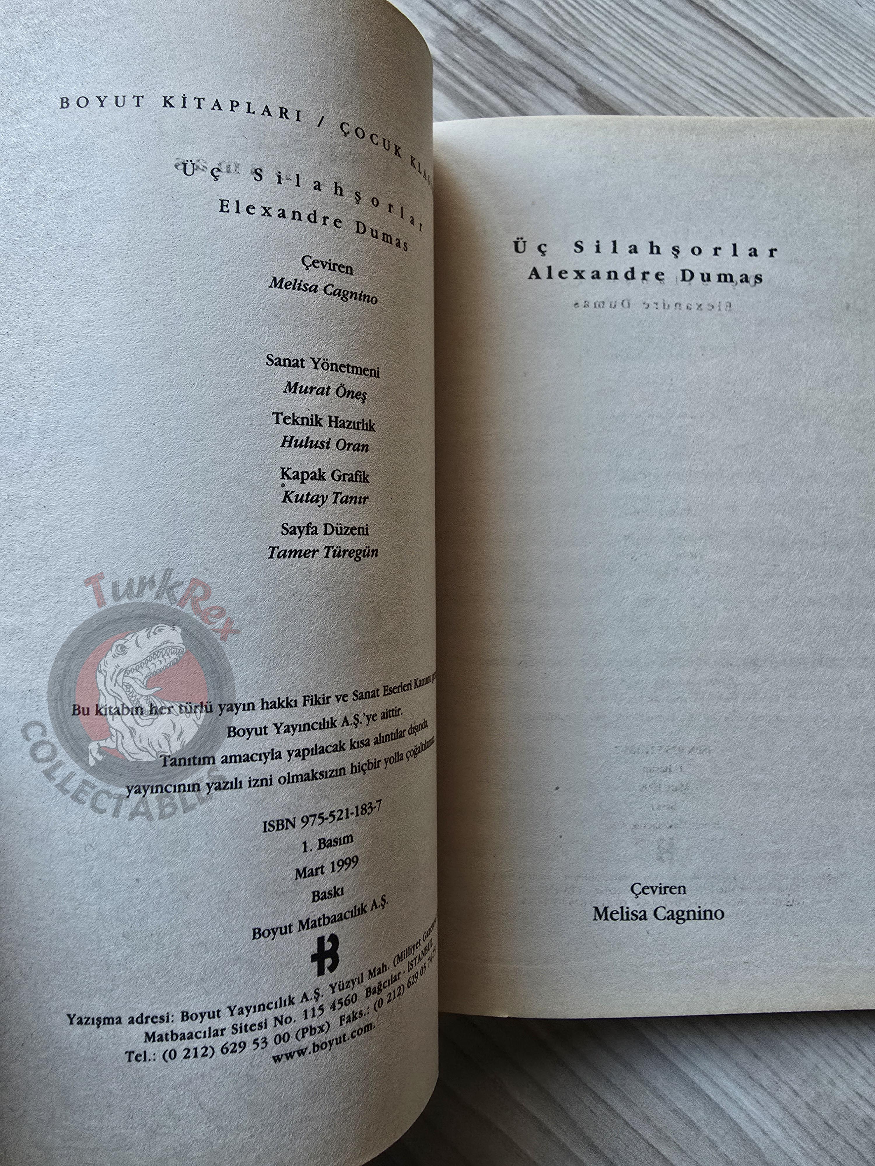Alexandre Dumas – The Three Musketeers 1999 Turkish Book Turkey