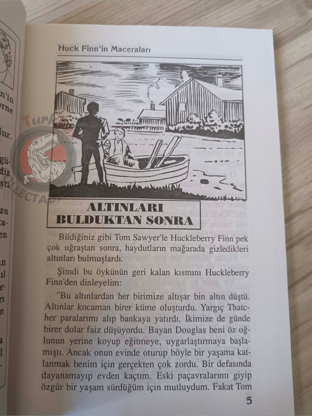 Mark Twain – Adventures of Huckleberry Finn 1994 Turkish Book Turkey Illustrated