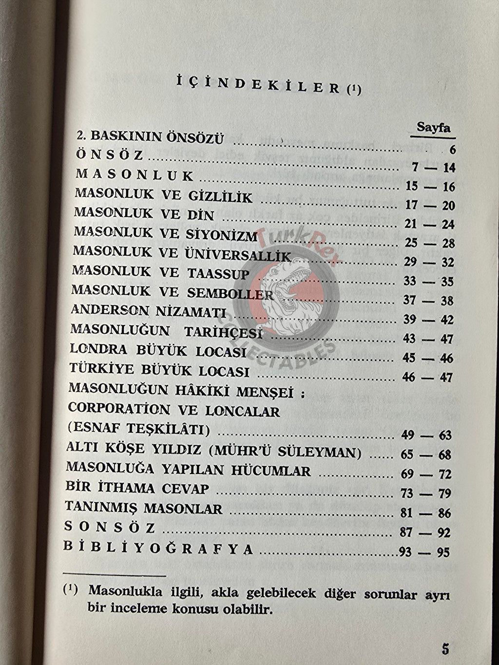 Turkish Freemasonry What Freemasonry Is and Is Not 1976 Book Masonic Masons of Turkey