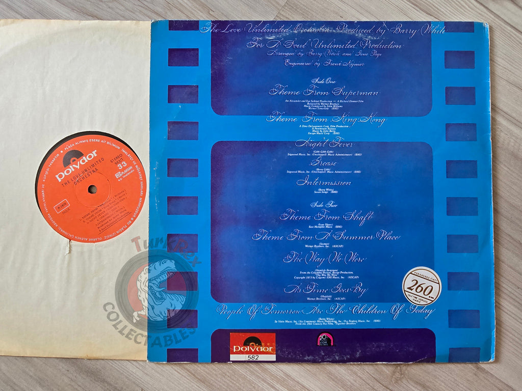 Love Unlimited Orchestra – Super Movie Themes  Turkish Pressing Vinyl Turkey Edition