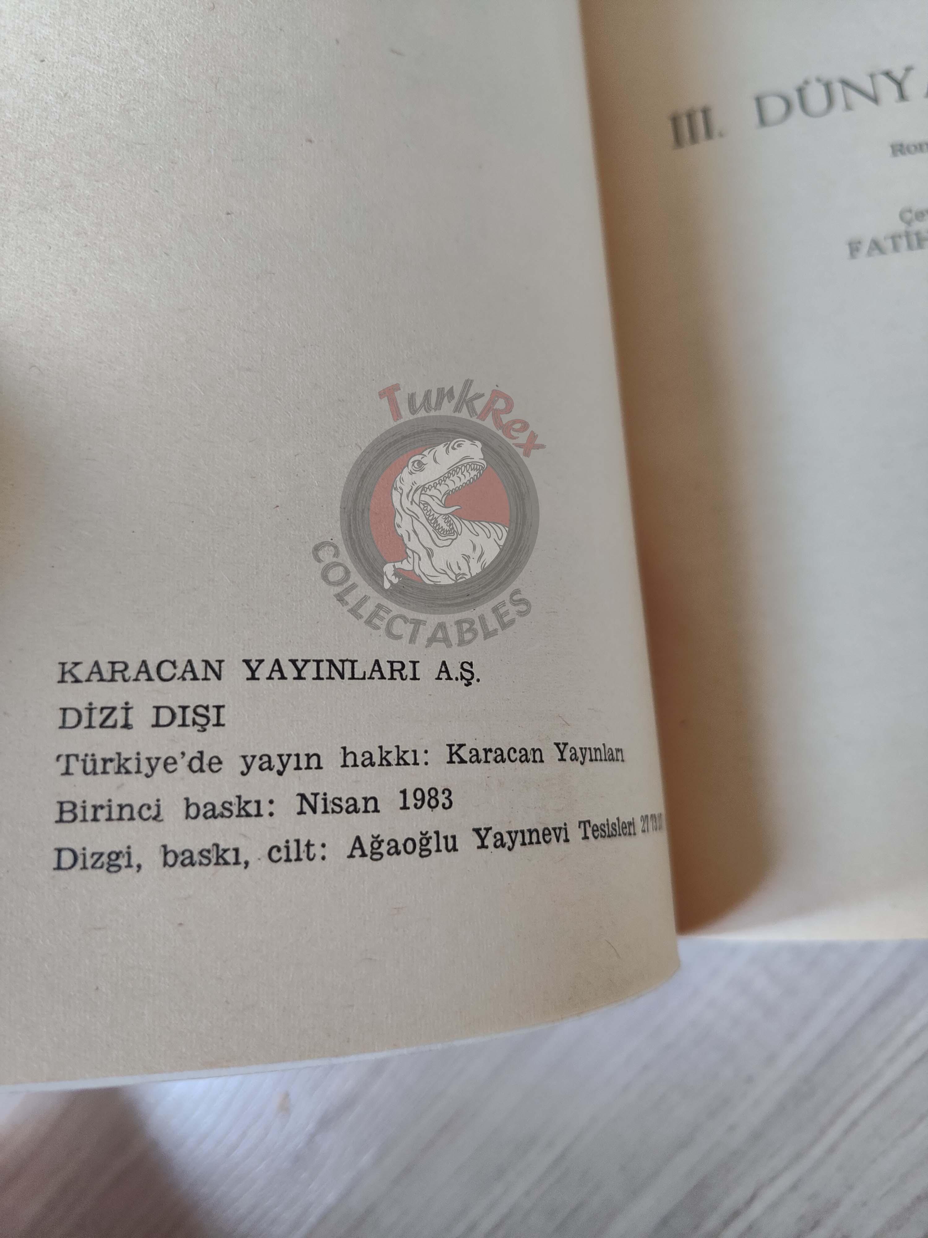 Brian Harris – World War 3 III 1983 1st Turkish Book Turkey