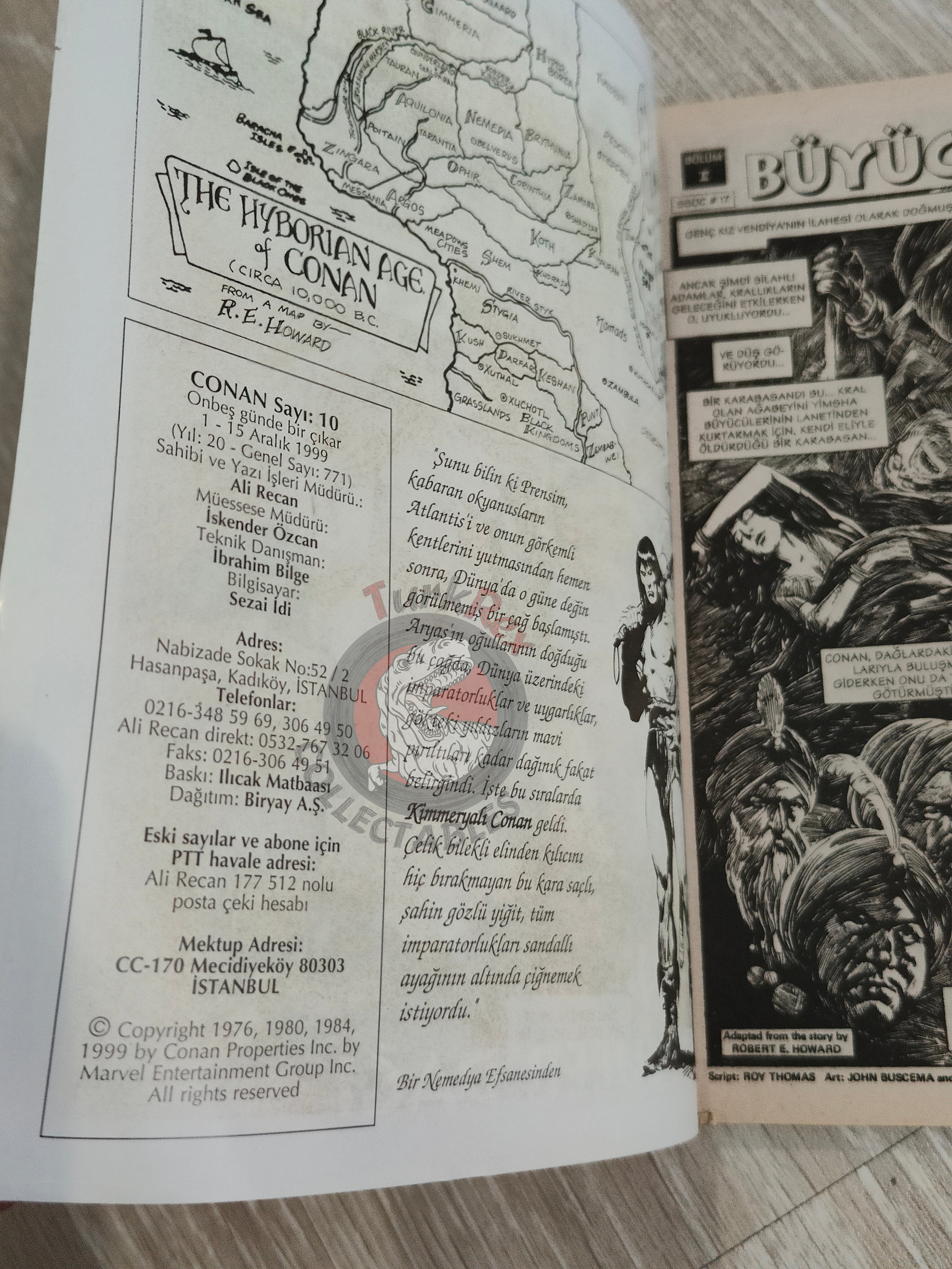 Conan #10 The Savage Sword of Conan #17 #18 Turkish Comic Turkey