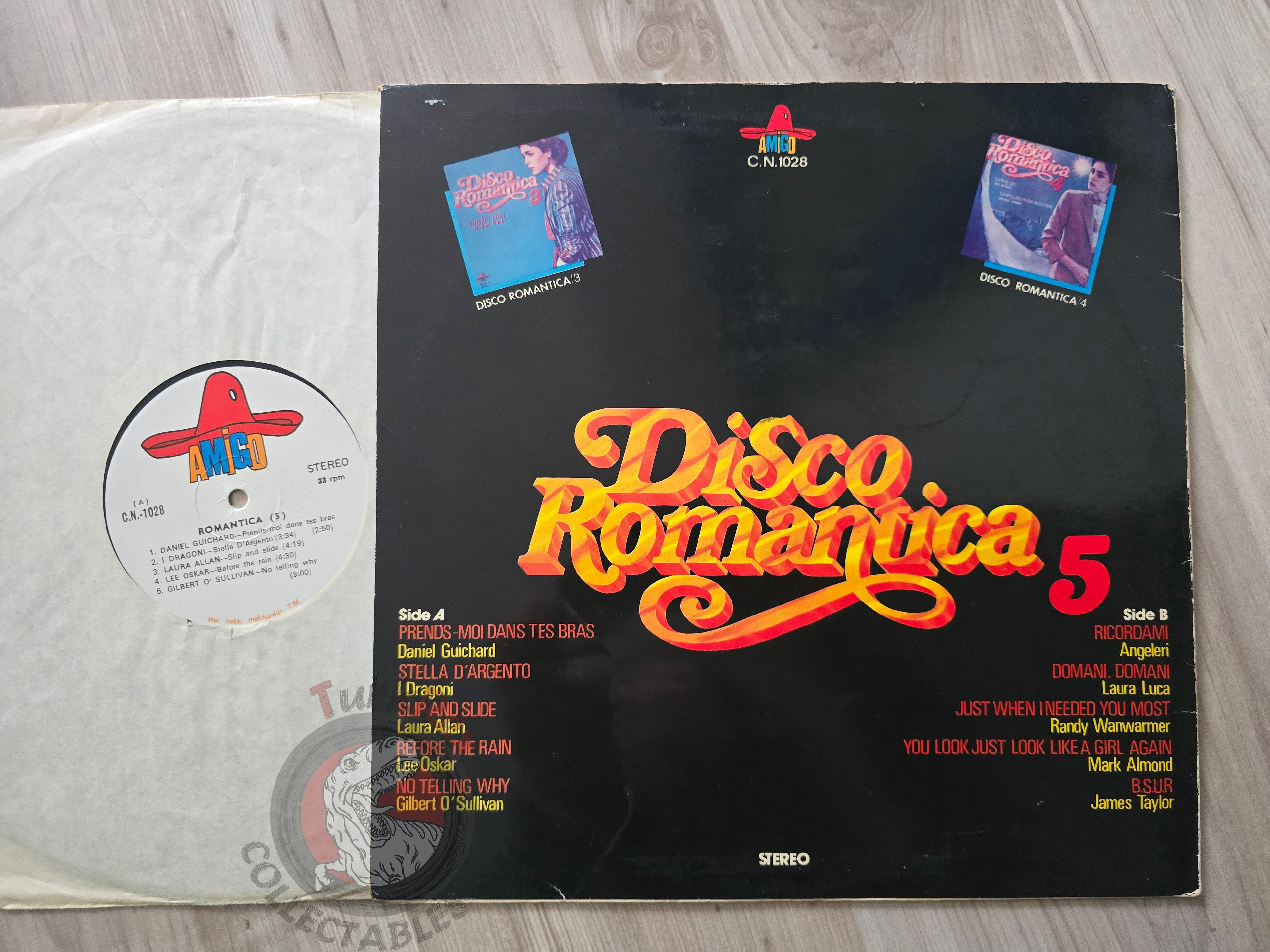 Various – Disco Romantica 5 Turkish Pressing Vinyl Turkey Edition