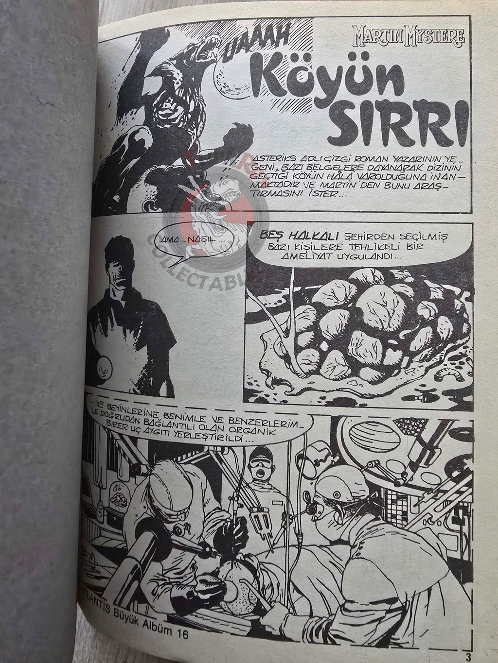 Martin Mystère #16 La Falce del Druido 80s Turkish Comic Turkey #50 #48