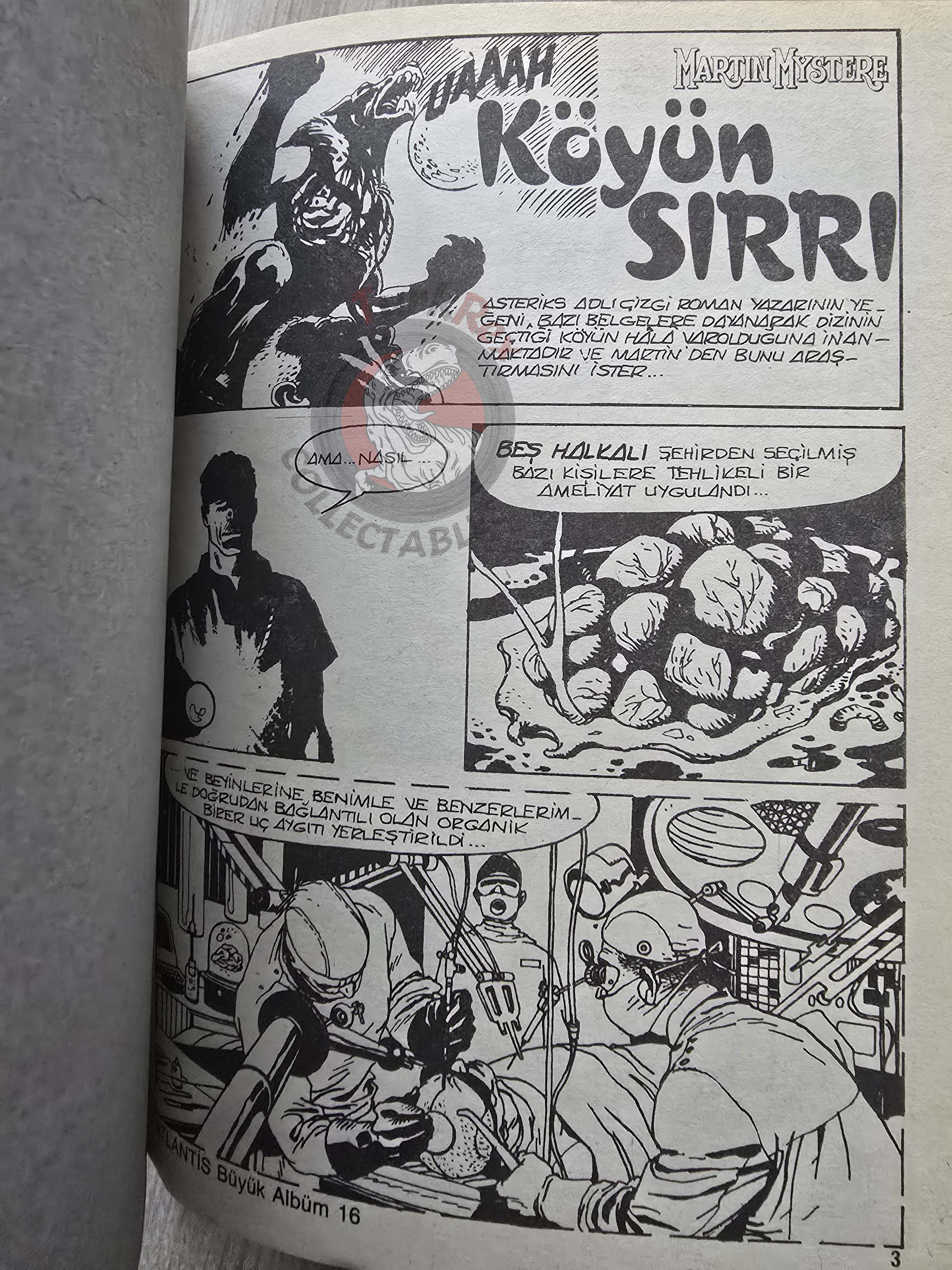 Martin Mystère #16 La Falce del Druido 80s Turkish Comic Turkey #50 #48