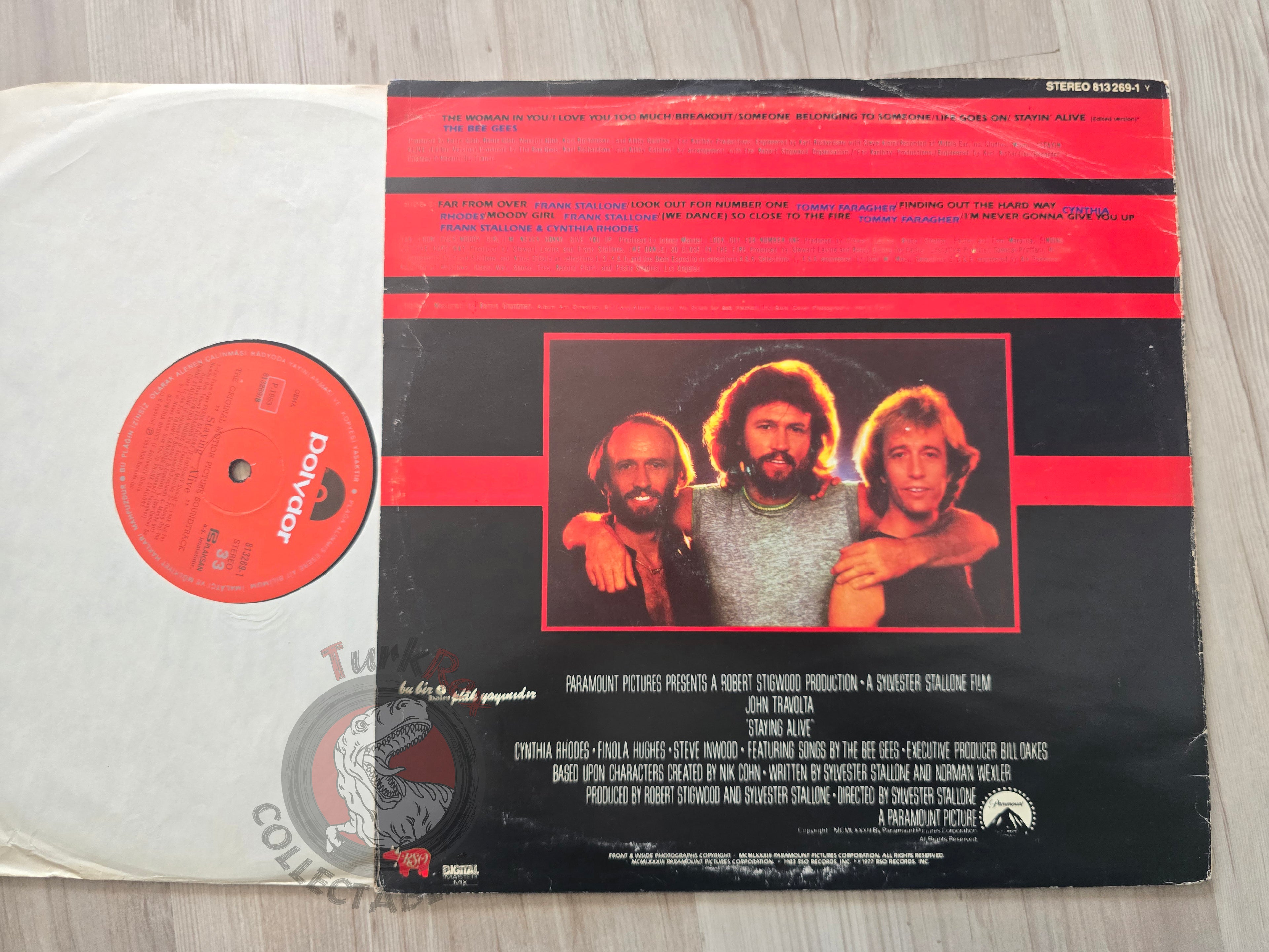Bee Gees - Staying Alive OST Turkish Pressing Vinyl Turkey Edition