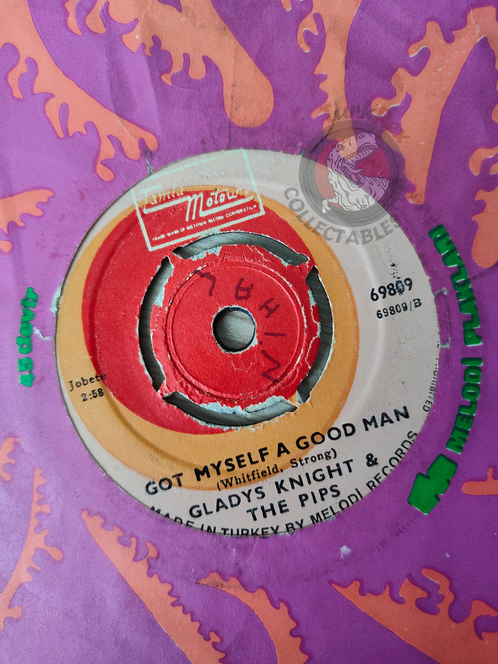 Gladys Knight & The Pips – The Nitty Gritty 7" Turkish Pressing Vinyl Turkey Edition