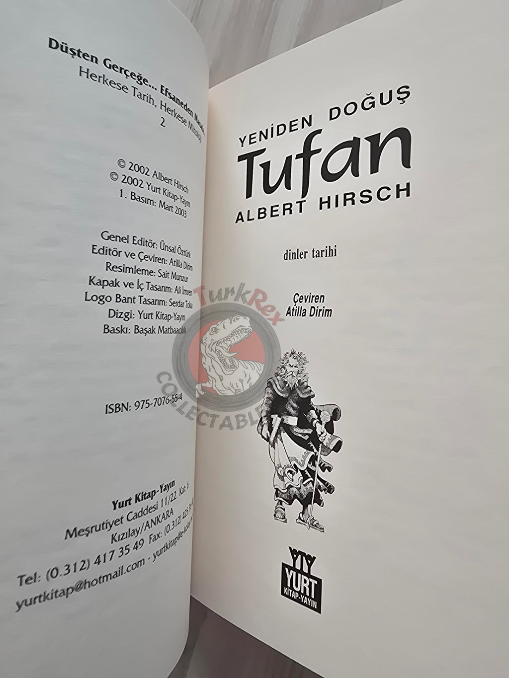 Flood Myth – Albert Hirsch 2003 Turkish Book Turkey Illustrated by Turkish Artist