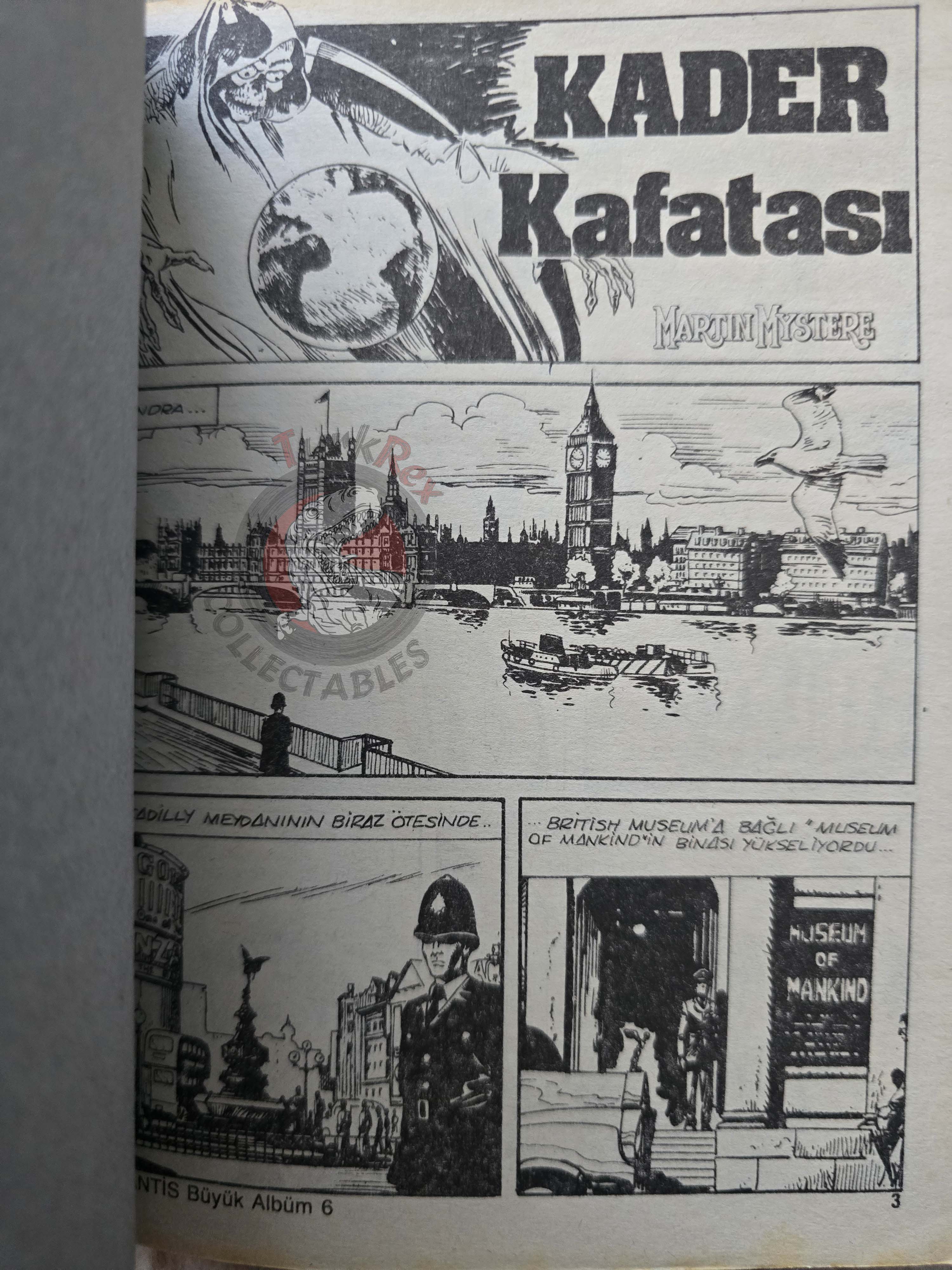 Martin Mystère #6 Il Teschio del Destino 80s Turkish Comic Turkey #11 #13