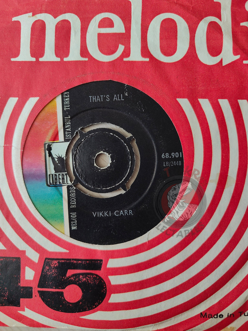 Vikki Carr – It Must Be Him 7" Turkish Pressing Vinyl Turkey Edition
