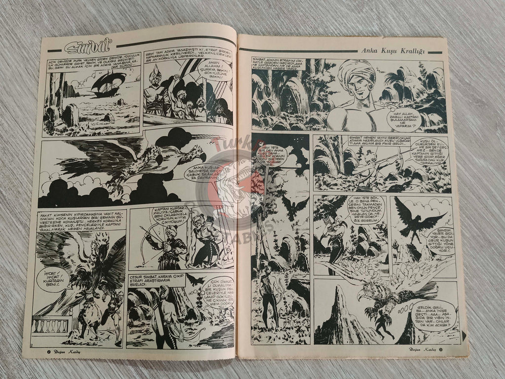 Doğan Kardeş 1971 Magazine #29 Turkish Comic Turkey Sinbad the Sailor Alice In Wonderland