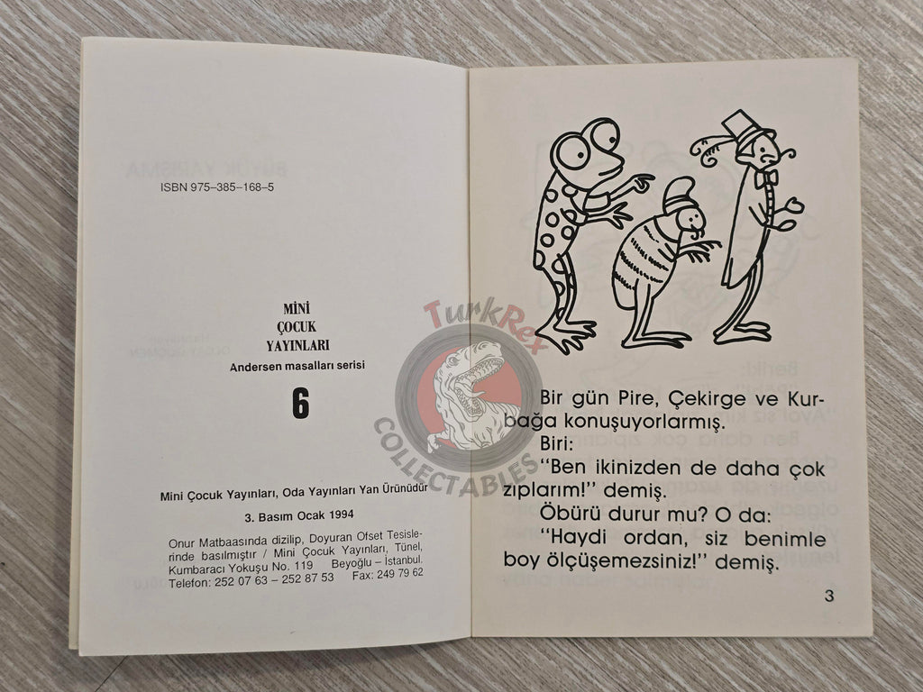 Hans Christian Andersen – The Leap-Frog 1994 Turkish Book Turkey Illustrated