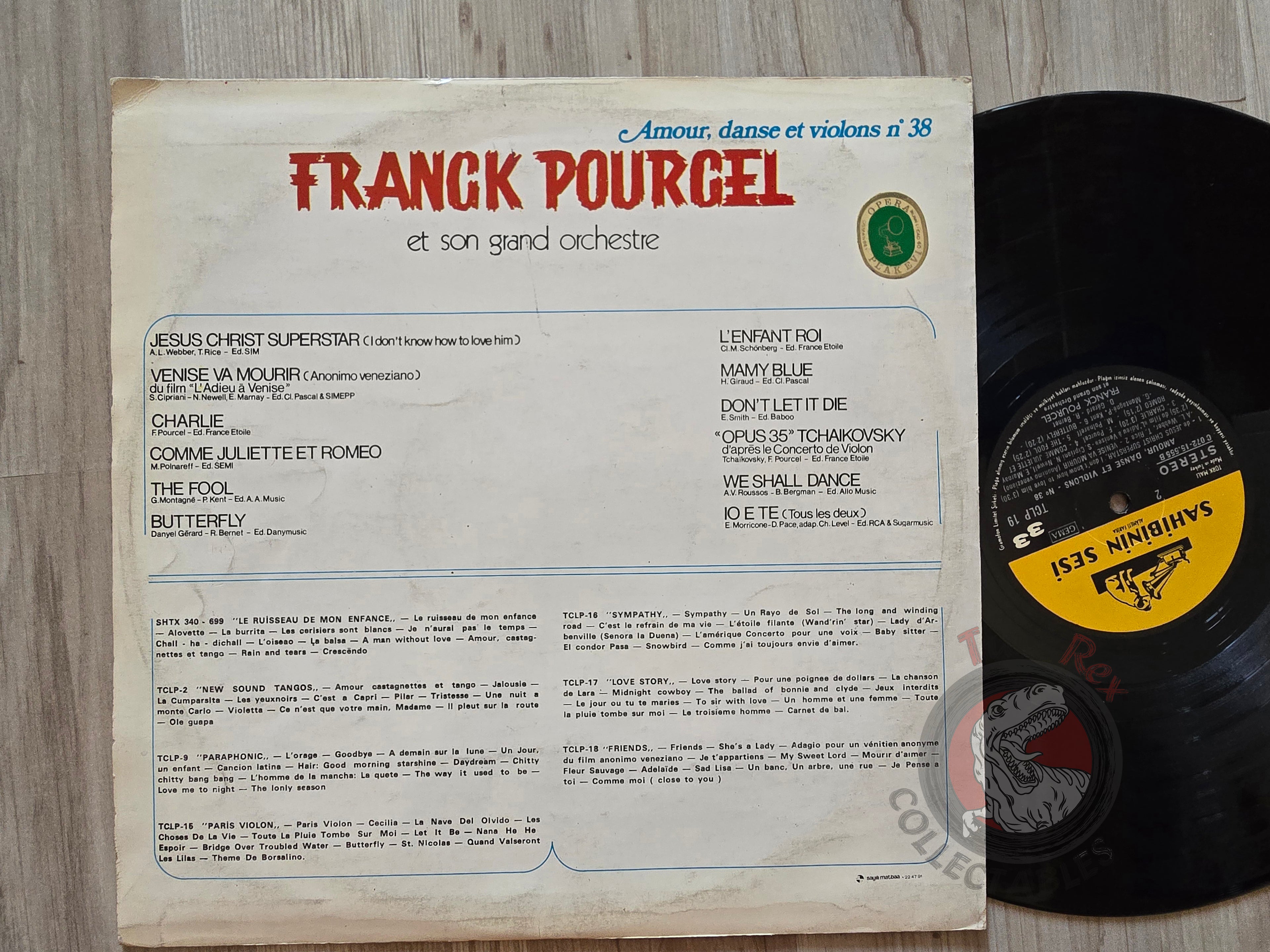 Franck Pourcel –  L'enfant Roi Turkish Pressing Vinyl Turkey Edition