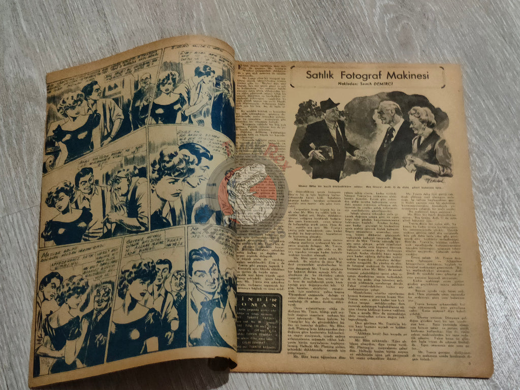 Binbir Roman #107 1950 Victor Hugo 93 - Mandrake Turkish Comic Mag Turkey