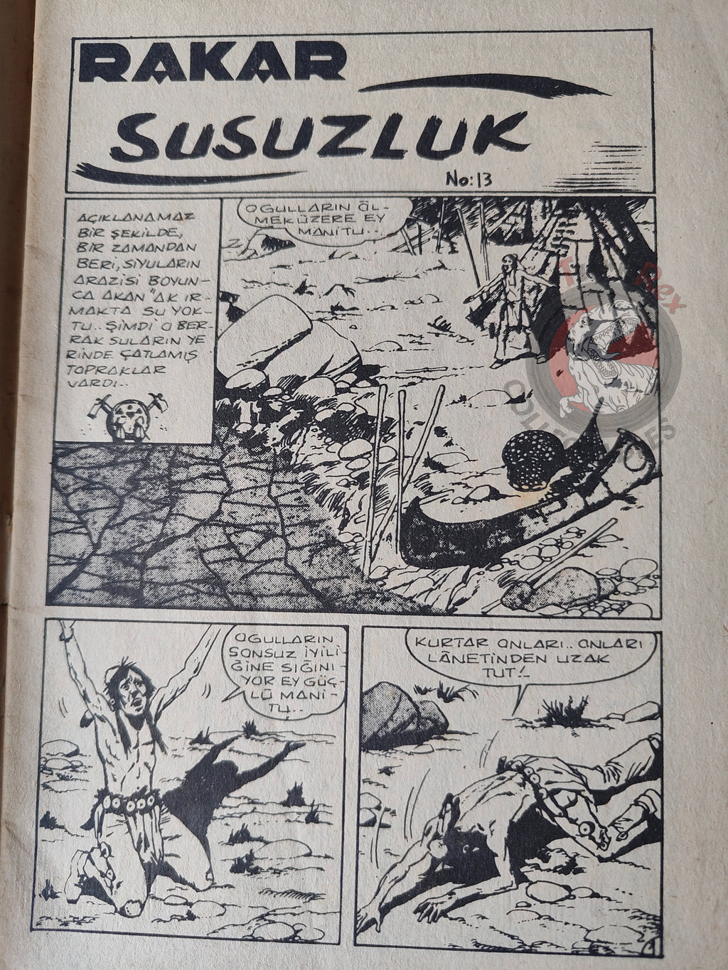 Rakar #13 1974 Turkish Comic Turkey Marcel Navarro Gaston Spirou & Fantasio