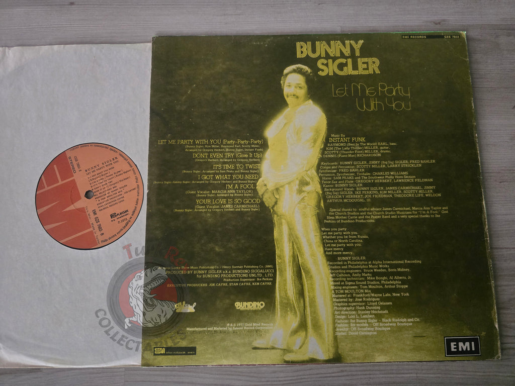 Bunny Sigler – Let Me Party With You Turkish Pressing Vinyl Turkey Edition