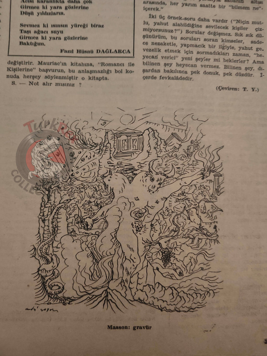 Varlık 1955 André Gide Turkish Literary Mag Turkey Fernand Léger F. J. Haydn André Masson