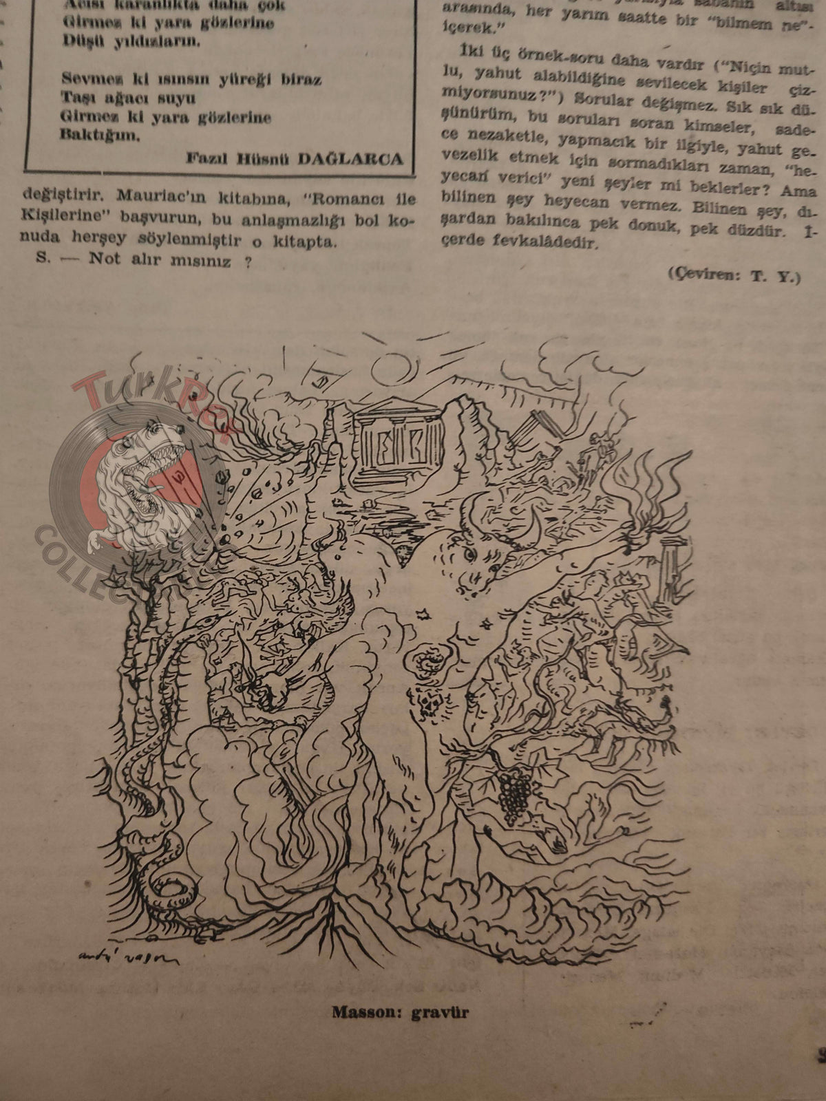 Varlık 1955 André Gide Turkish Literary Mag Turkey Fernand Léger F. J. Haydn André Masson
