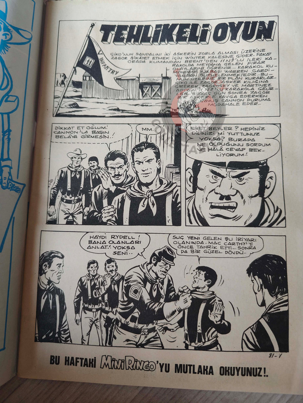 Zagor #81 1971 Avventura a Kingston Turkish Comic Turkey L'Avamposto Ignoto