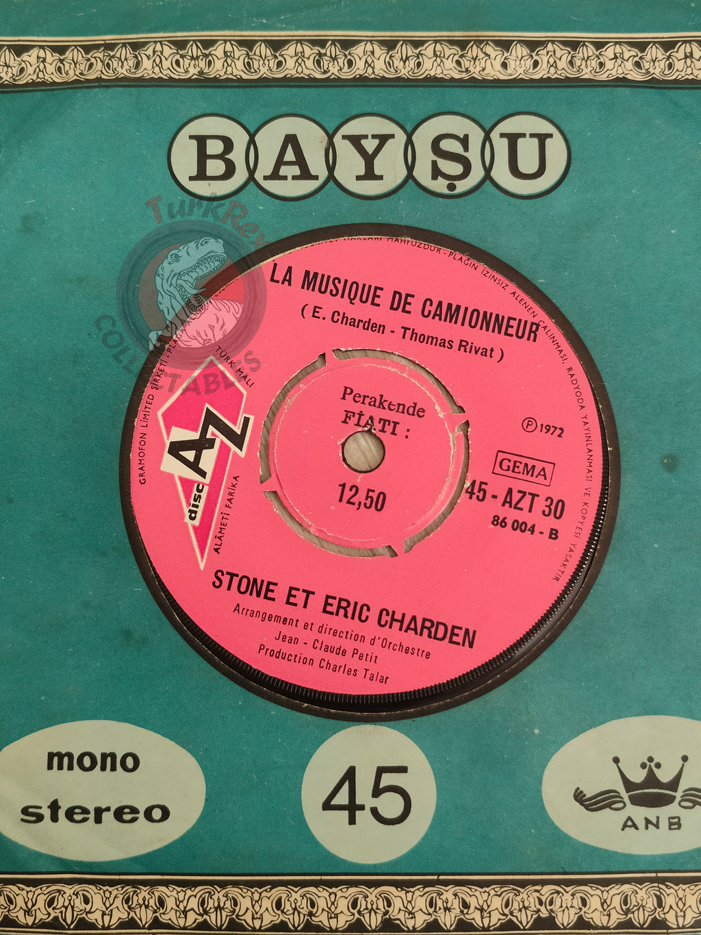 Stone Et Eric Charden – L'Avventura 7" Turkish Pressing Vinyl Turkey Edition