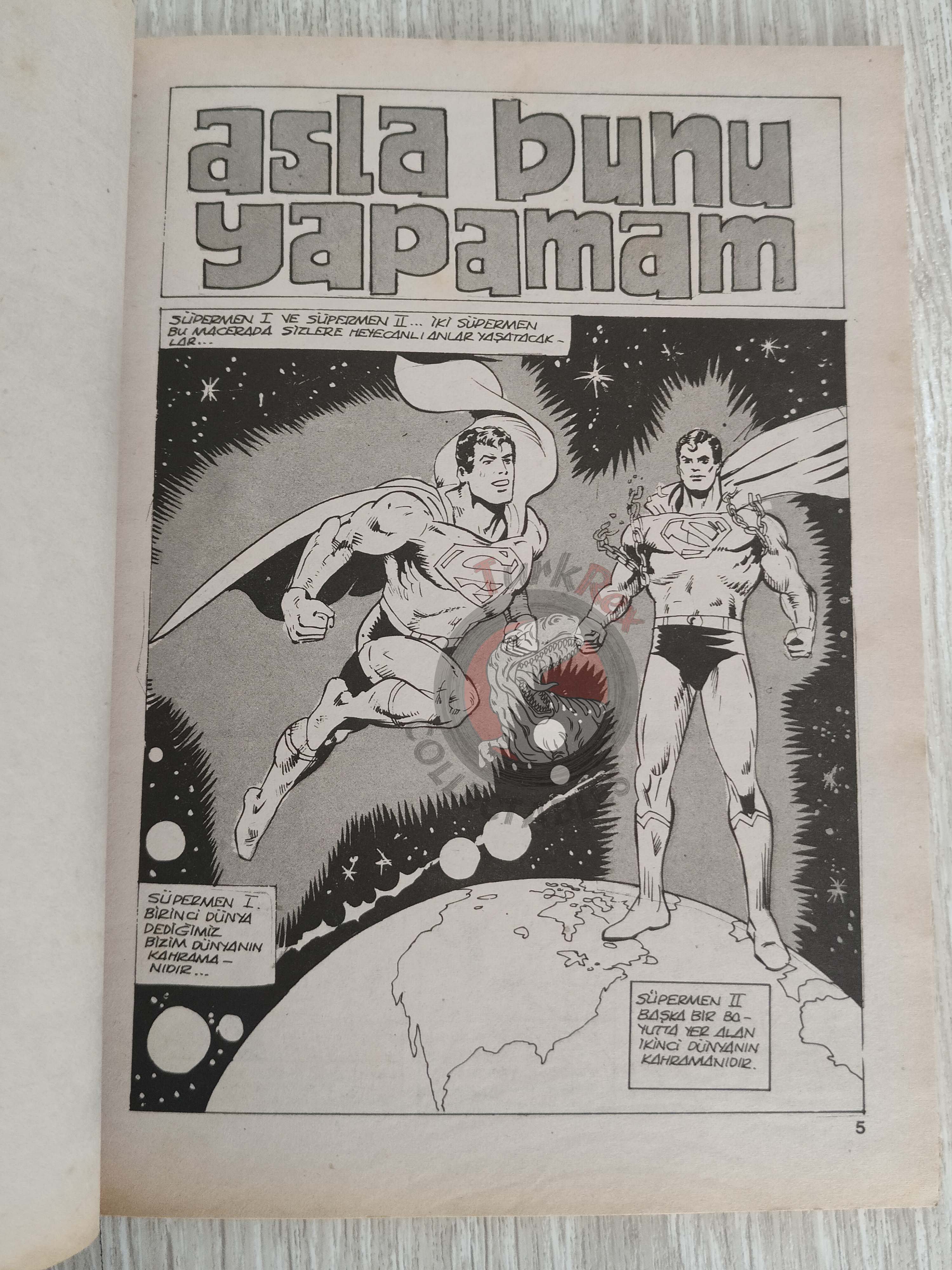 Superman Album #4 Turkish Comic Turkey #384 DC Comics Presents Annual #1
