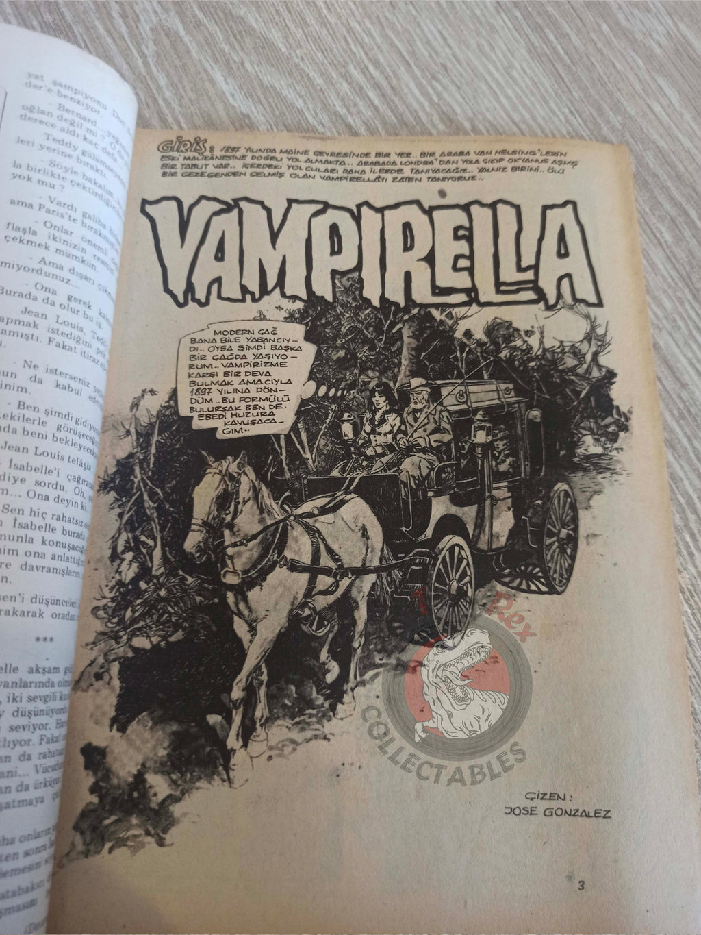 Vampirella #11 1976 Turkish Comic Turkey Warren Publishing cover #37 #19 Morbius
