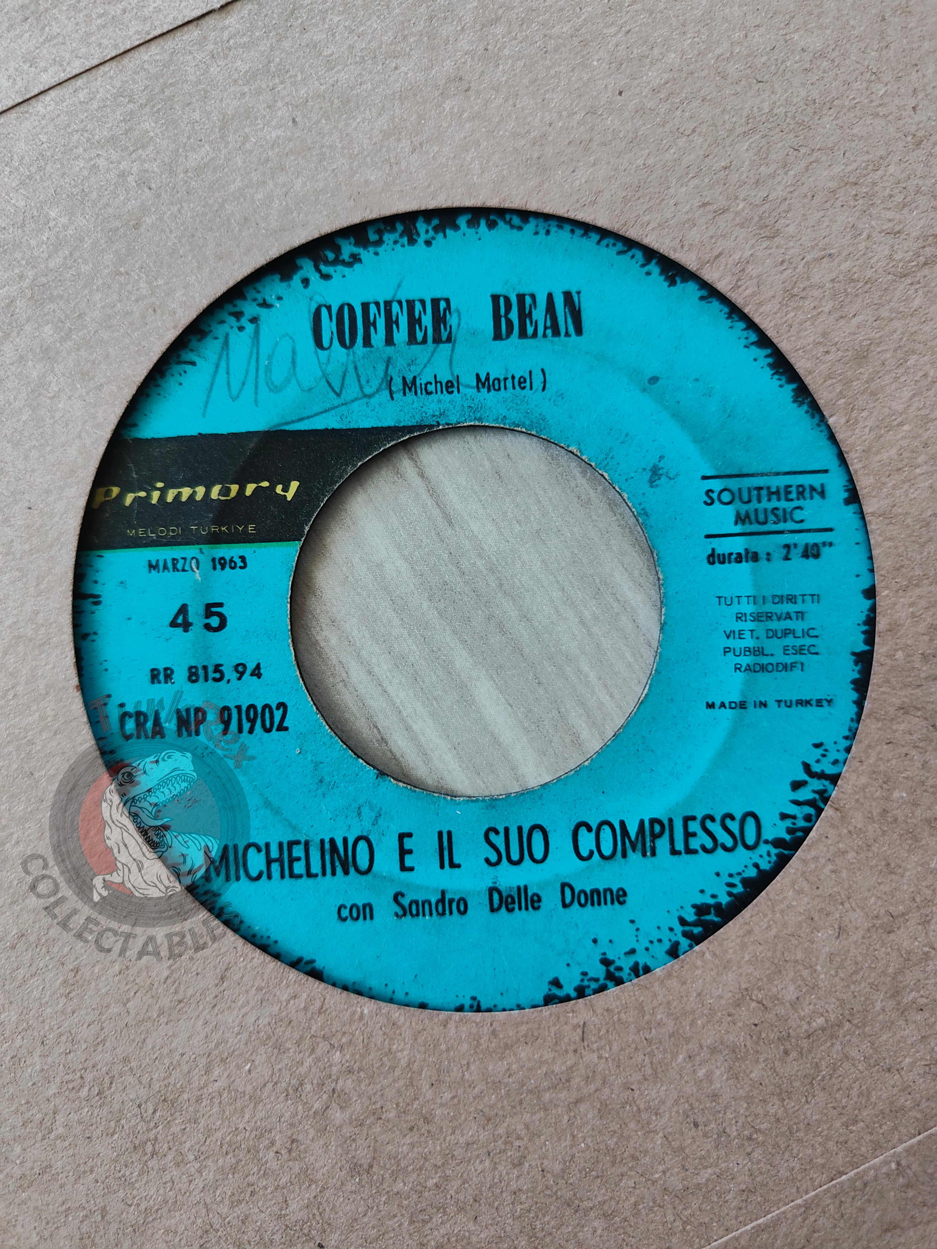 Michelino E Il Suo Complesso – Coffee Bean 7" Turkish Pressing Vinyl Turkey Edition