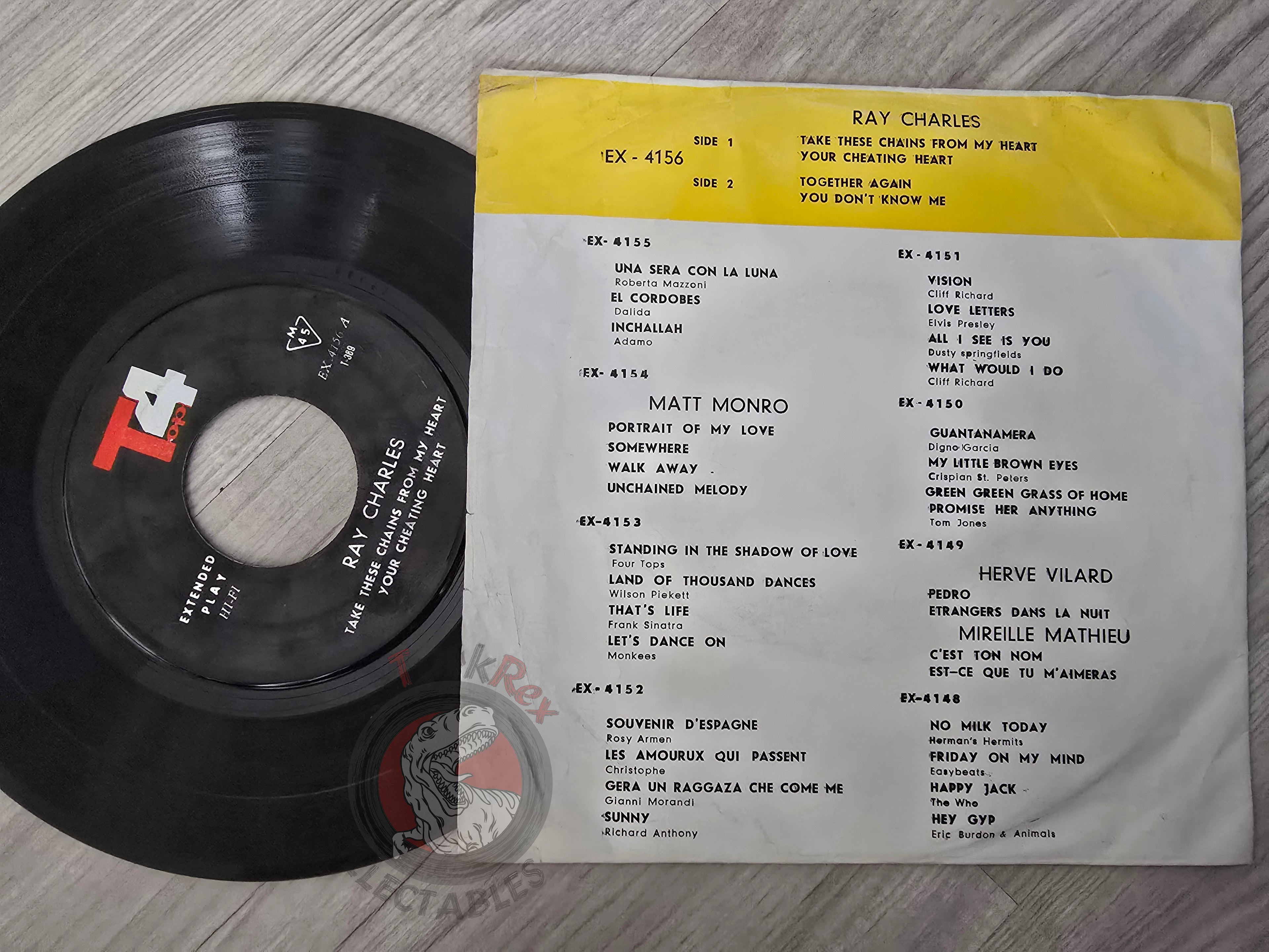 Ray Charles – Take These Chains From My Heart 7" Iran Pressing Vinyl Iranian Edition