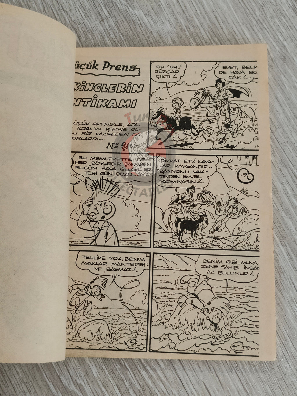 Johan et Pirlouit #23 1982 Turkish Comic Turkey Le Serment des Vikings #5 Pinocchio