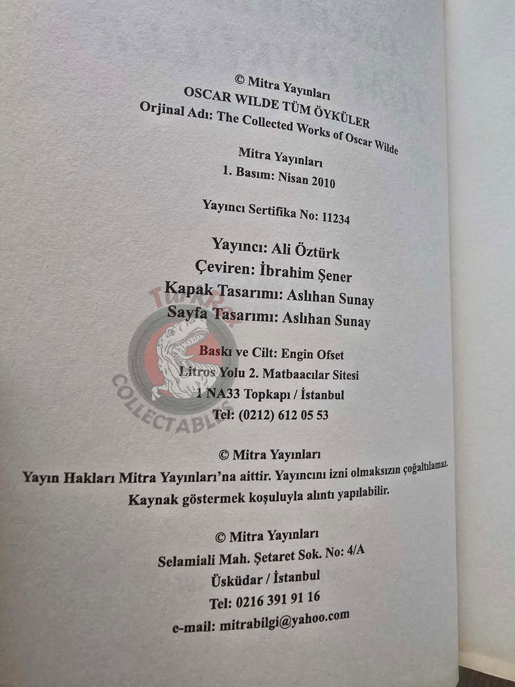 Oscar Wilde – Collected Works of Oscar Wilde 2010 Turkish Book Turkey