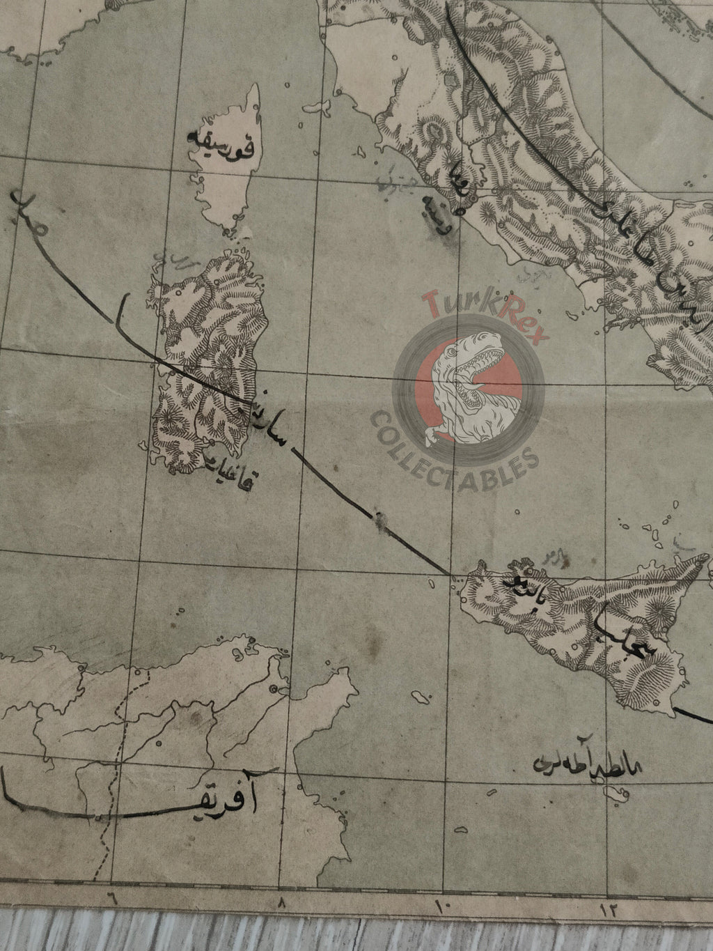 Italy Physical Ottoman Map Empire Europe Sardegna Alps Apennine Mountains