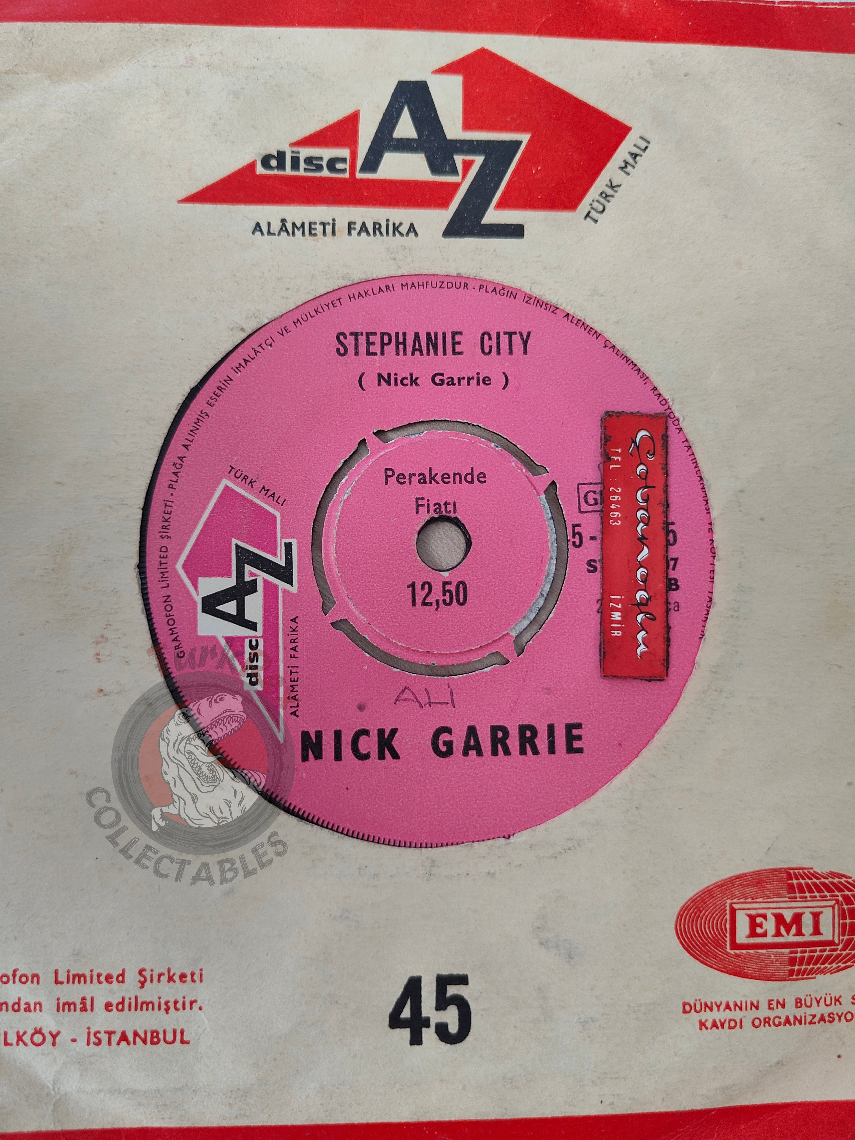 Nick Garrie – Deeper Tones Of Blue 7" Turkish Pressing Vinyl Turkey Edition