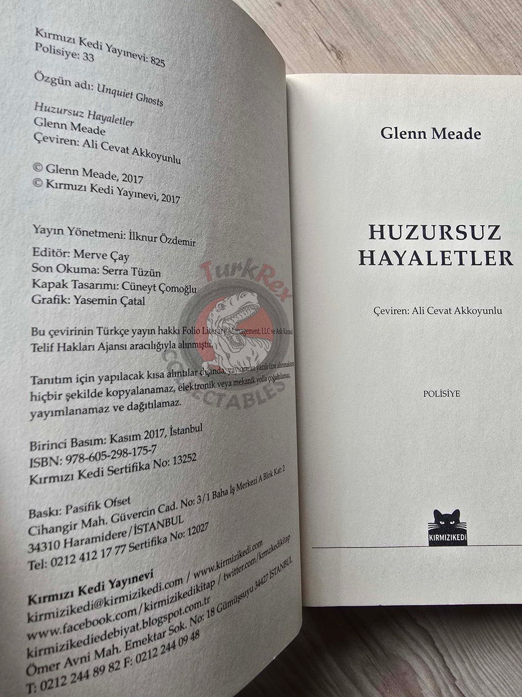 Glenn Meade – Unquiet Ghosts 2017 1st Turkish Book Turkey