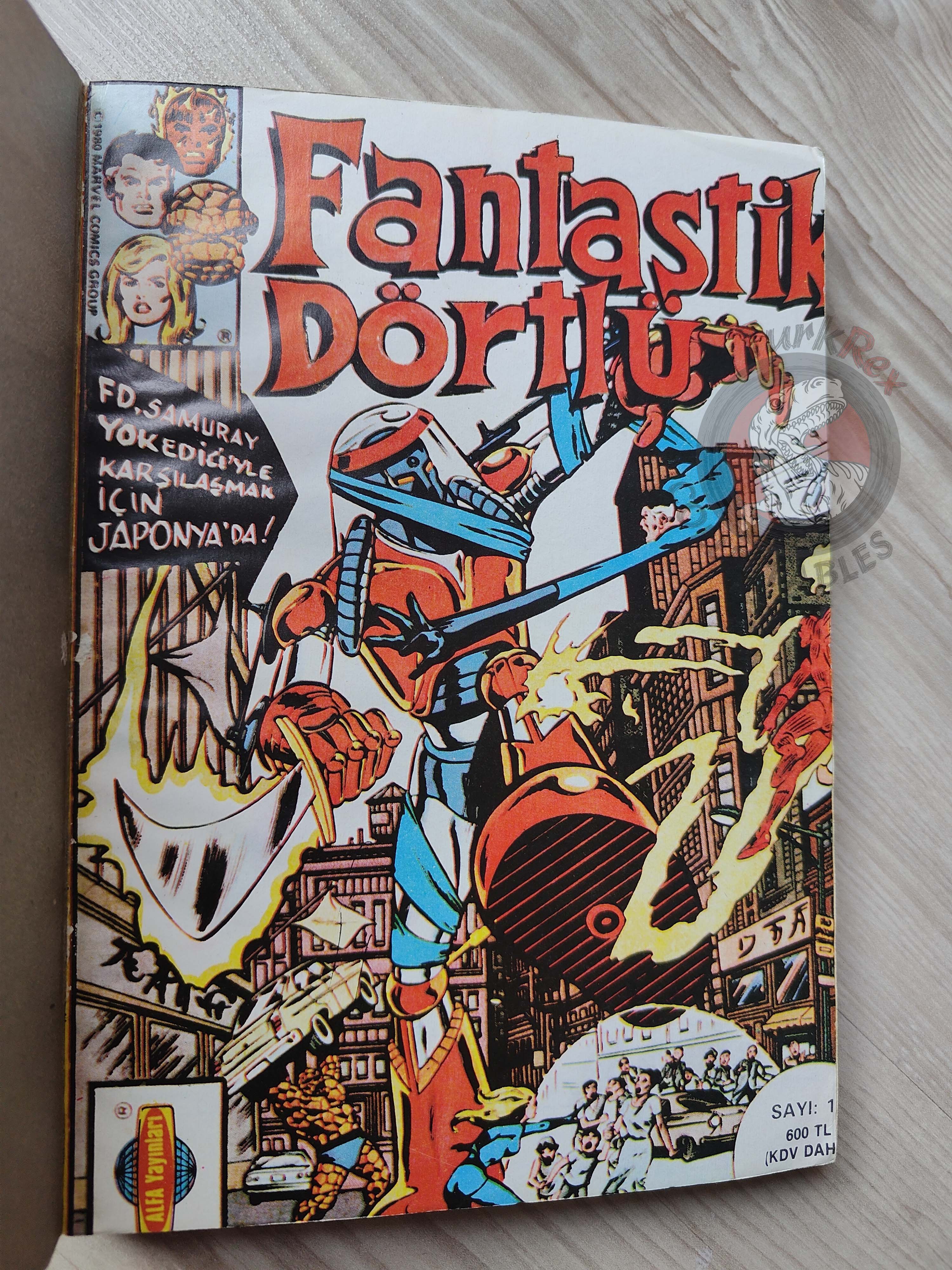 Fantastic Four Volume #6 1989 Turkish Comic Turkey #217 - #220 #225 - #228