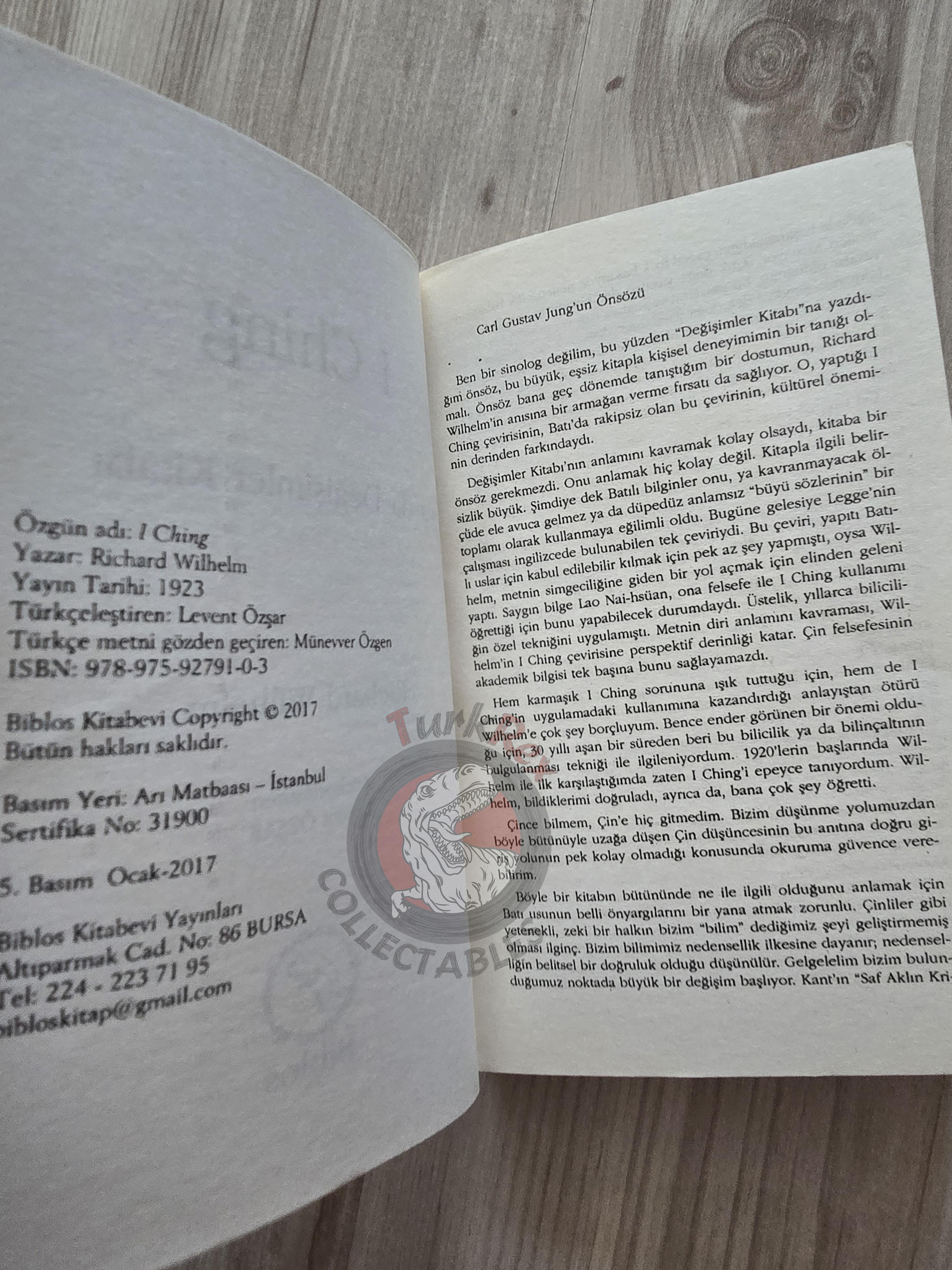 Richard Wilhelm – I Ching, or Book of Changes 2017 Turkish Book Turkey