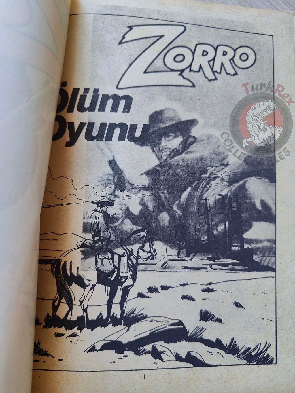 Zorro #2 1980s Turkish Comic Turkey Il Segno di Zorro Hondo Gigante #1