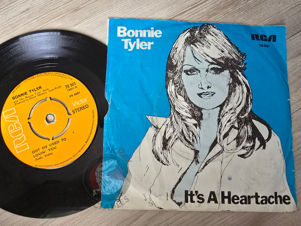 Bonnie Tyler – It's A Heartache 7" Turkish Pressing Vinyl Turkey Edition
