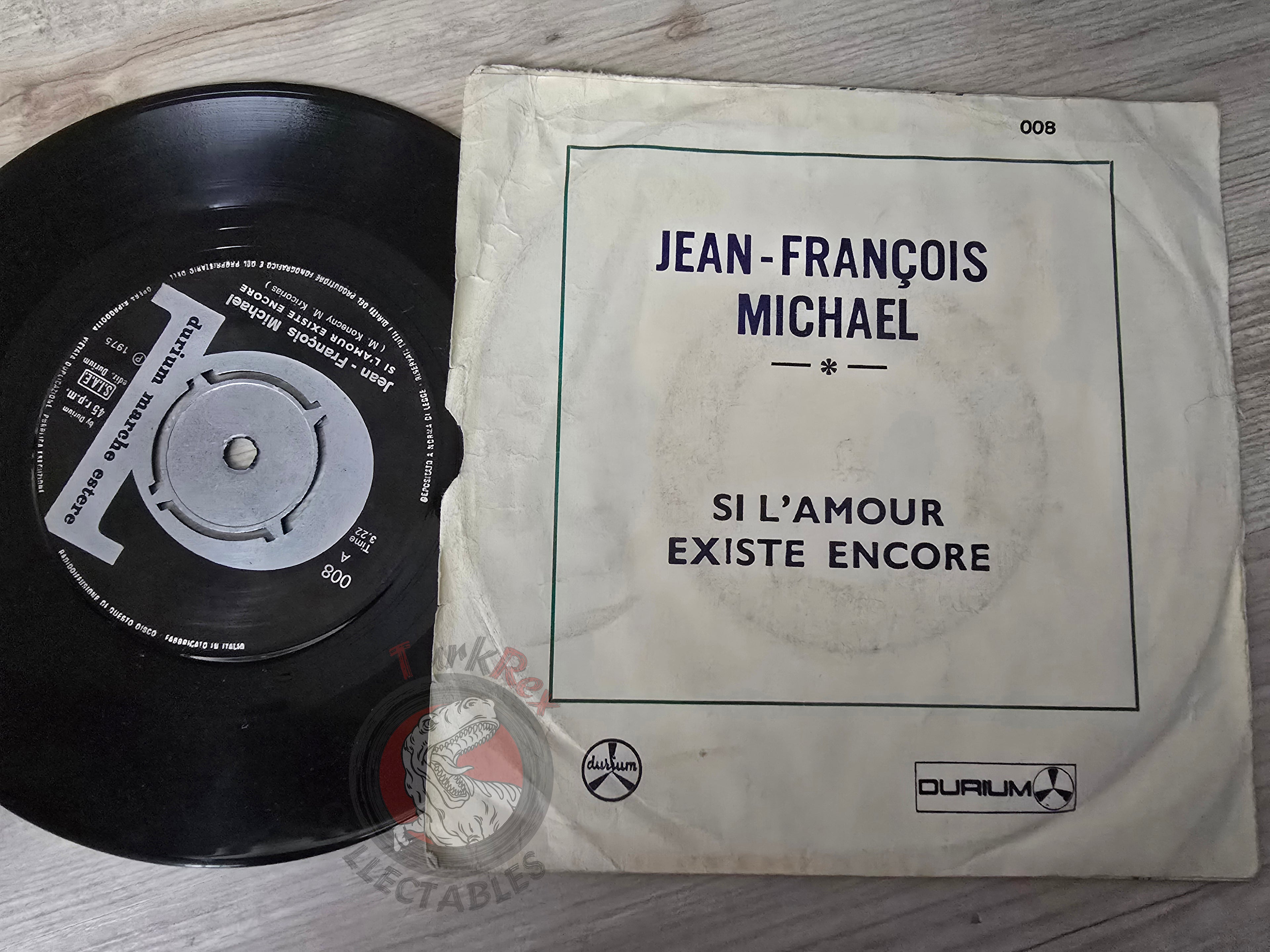 Jean-François Michael – Si L'Amour Existe Encore 7" Turkish Pressing Vinyl Turkey Edition