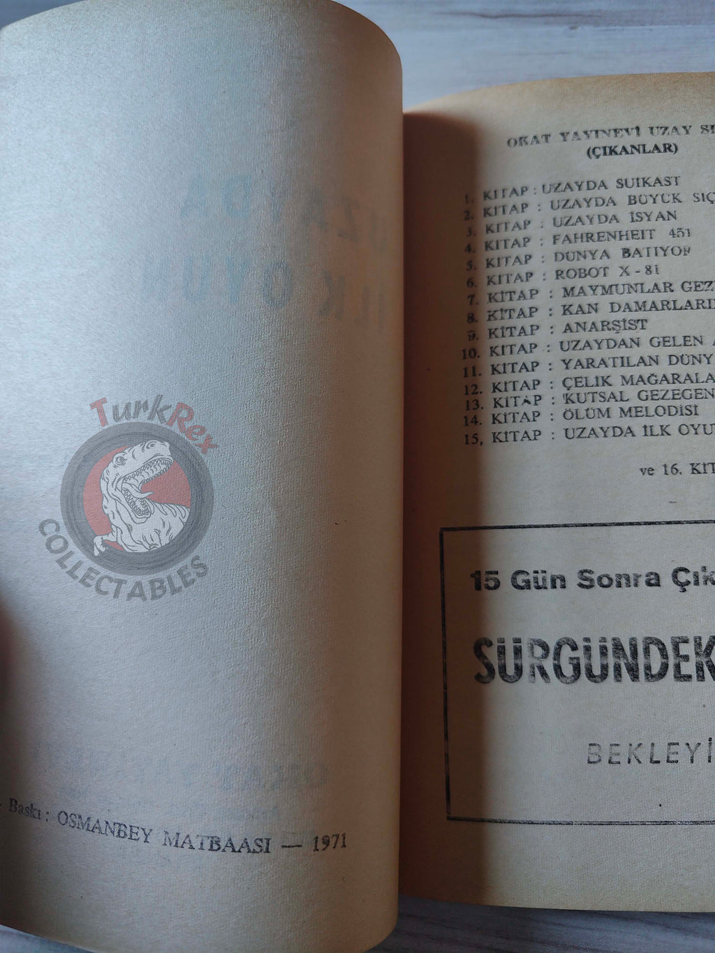 Robert A. Heinlein – Double Star 1971 1st Turkish Book Turkey