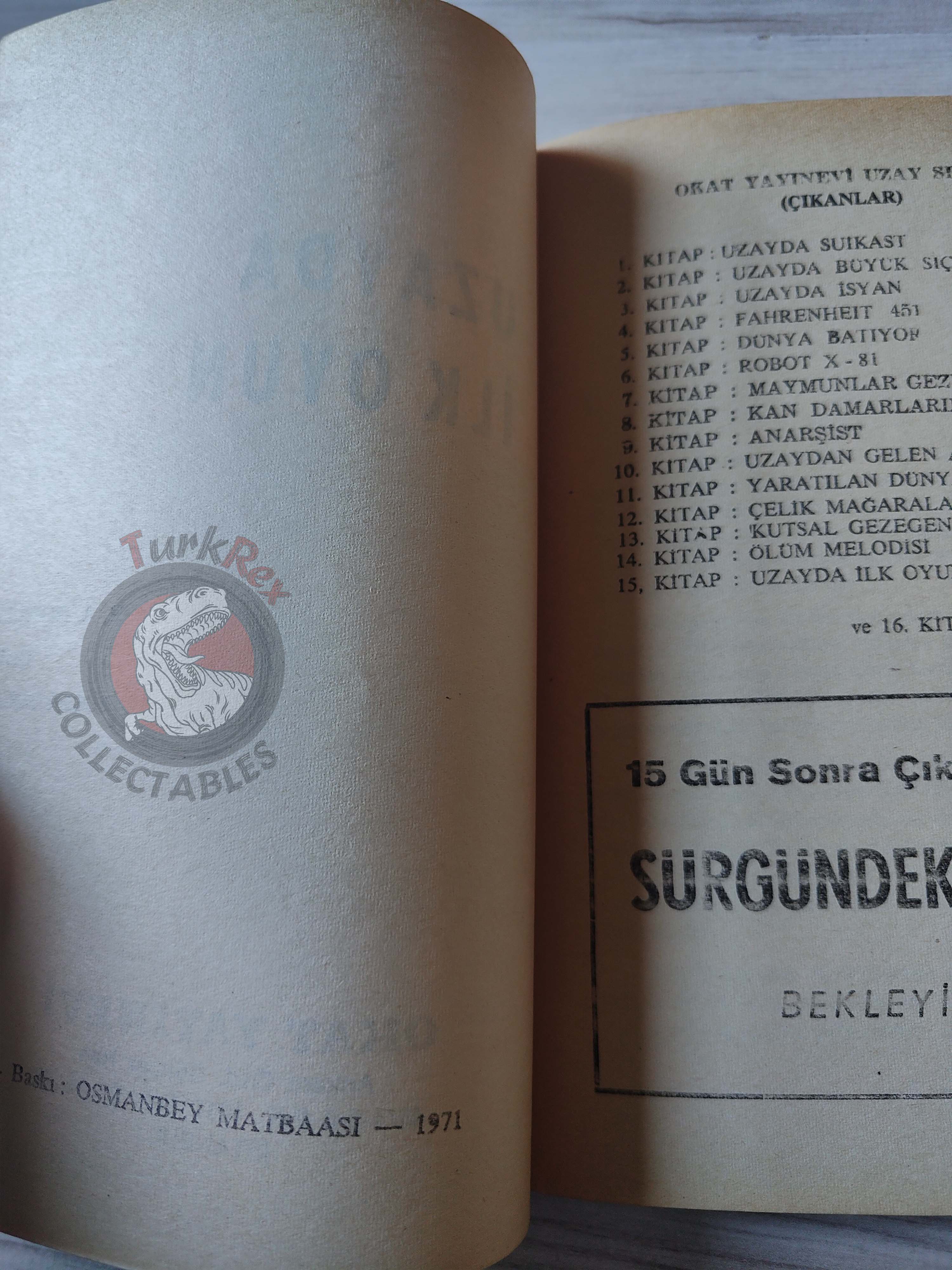 Robert A. Heinlein – Double Star 1971 1st Turkish Book Turkey
